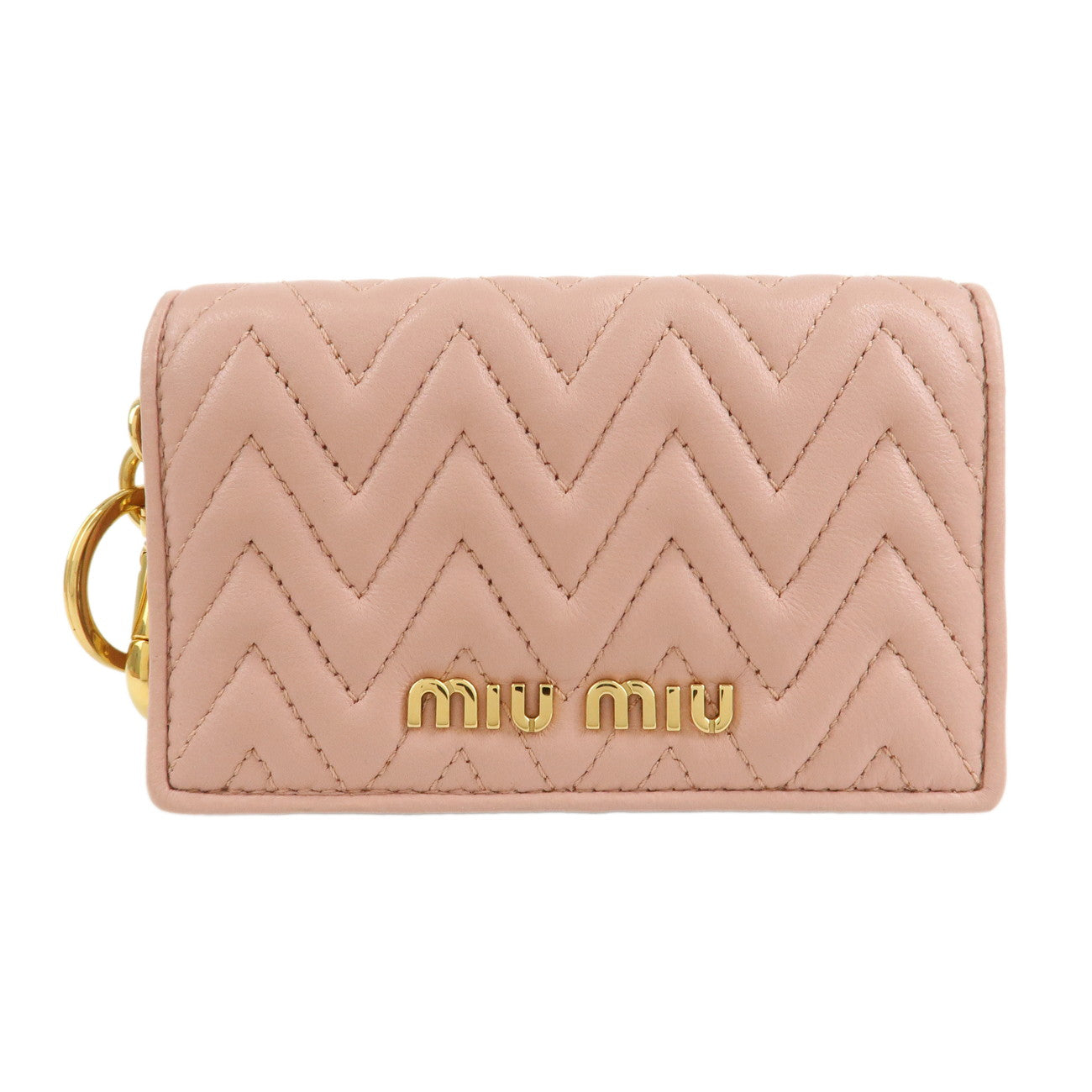 MIU-MIU-Leather-Card-Case-Pink-5MC407