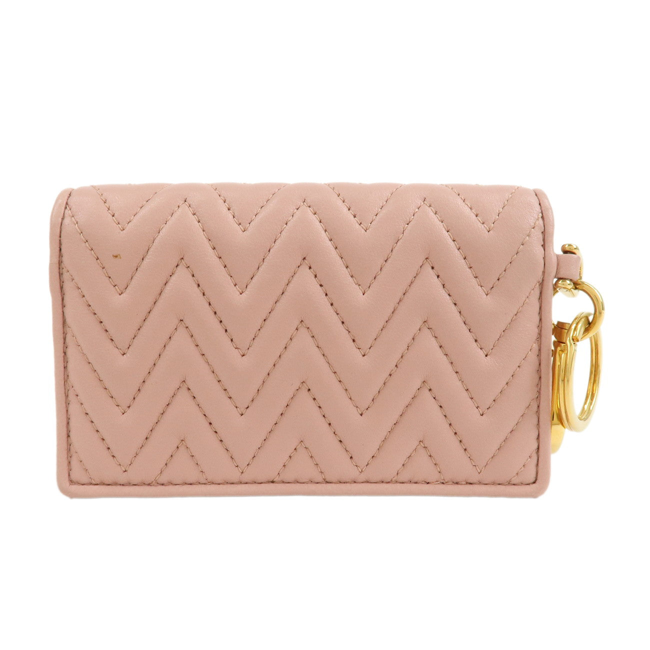 MIU MIU Leather Card Case Pink 5MC407 Used