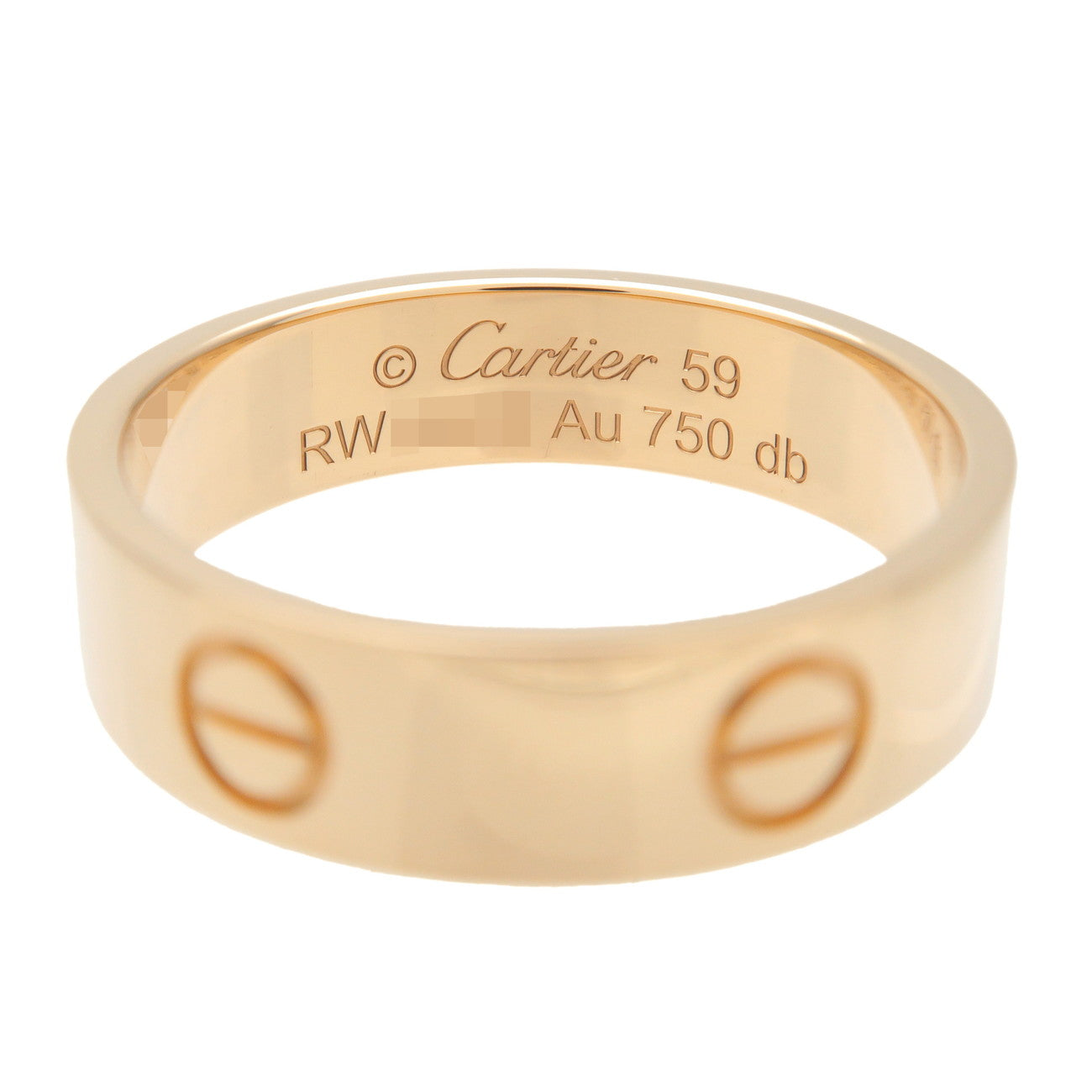 Cartier Love Ring K18 750YG Yellow Gold #59 US9 EU59 HK20