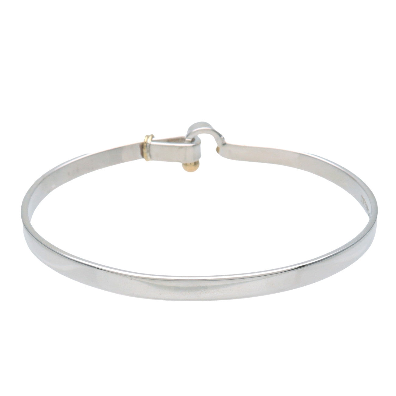 Tiffany&Co. Hook 
Eye Bangle SV925 750YG Silver Yellow Gold