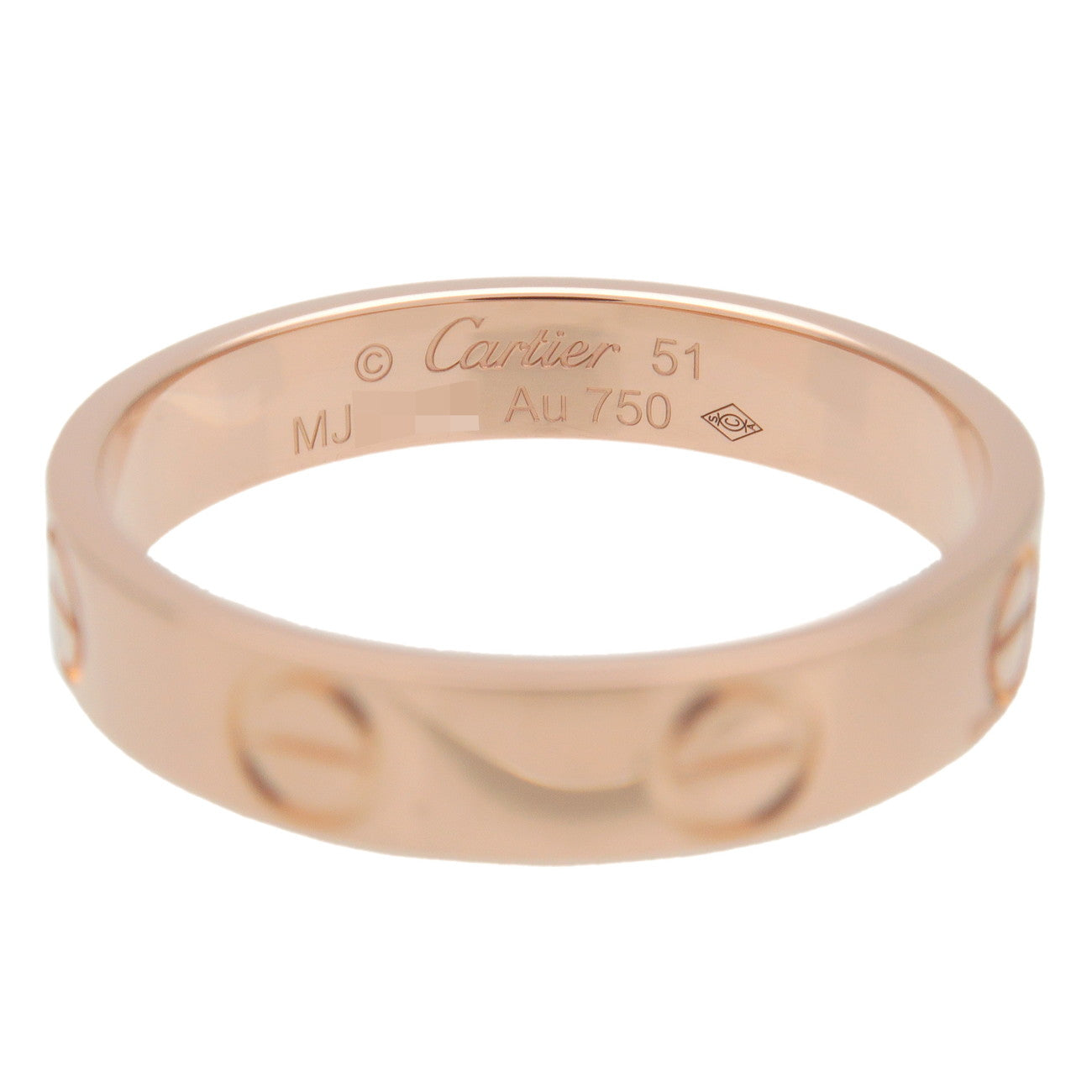 Cartier Mini Love Ring K18 750PG Rose Gold #51 US5.5-6 EU51 HK12.5