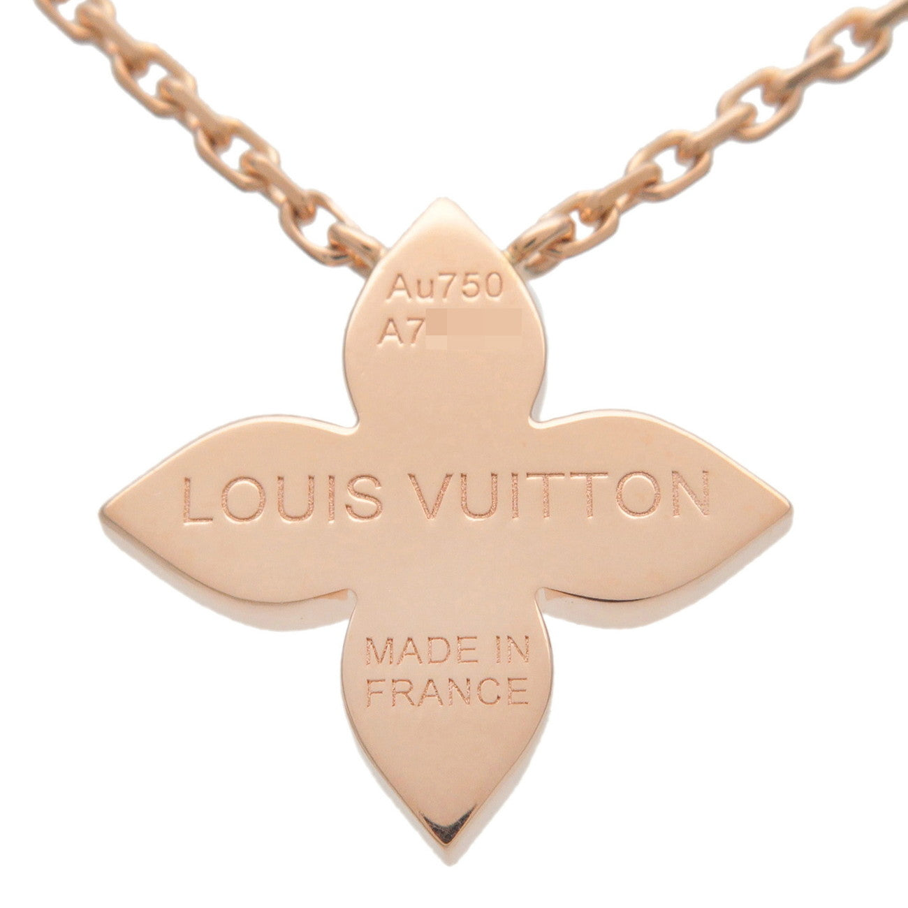 Louis Vuitton Pendantif Star Blossom Diamond Necklace K18PG Q93521 Used