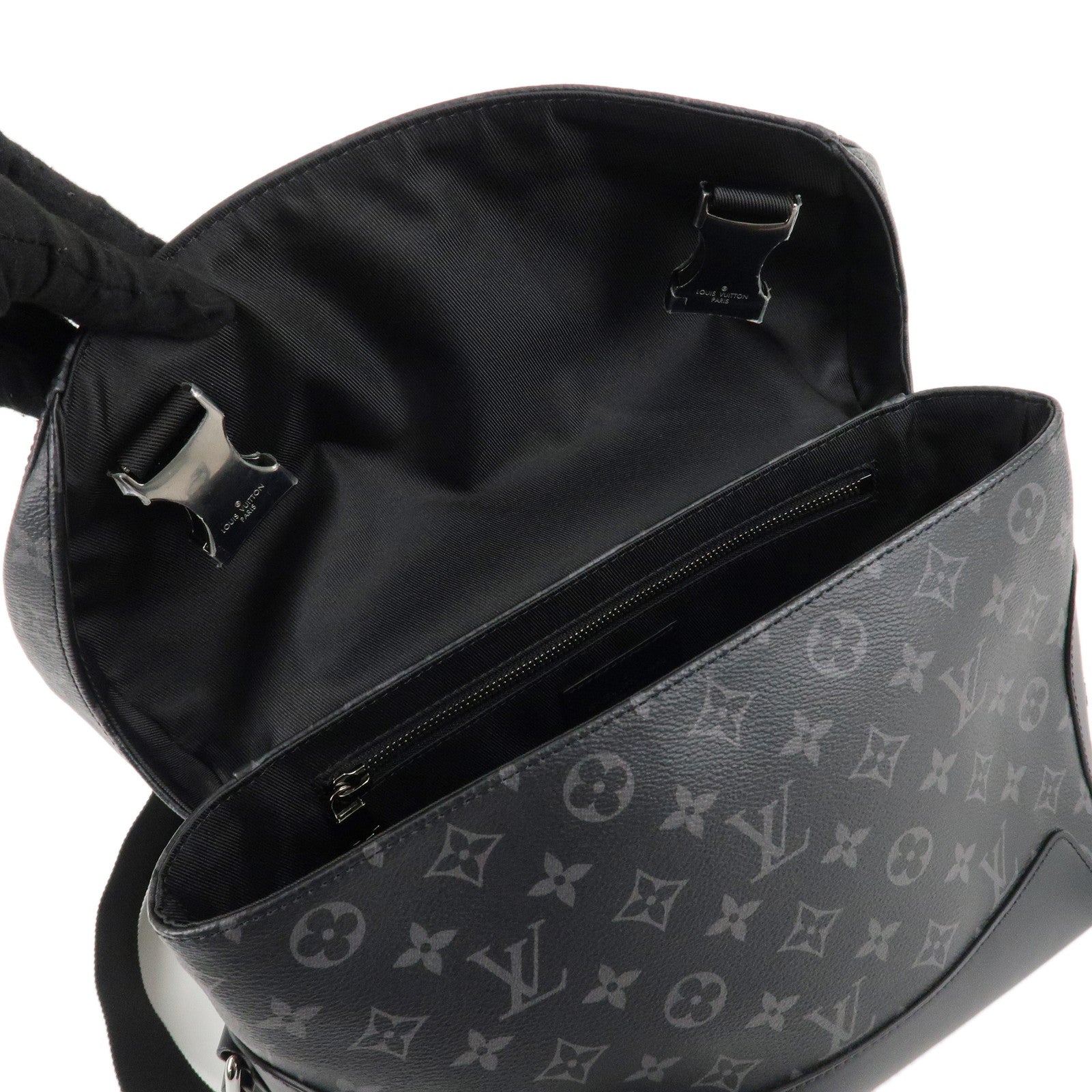 Louis Vuitton Monogram Eclipse Messenger Voyage PM Black M40511 Used