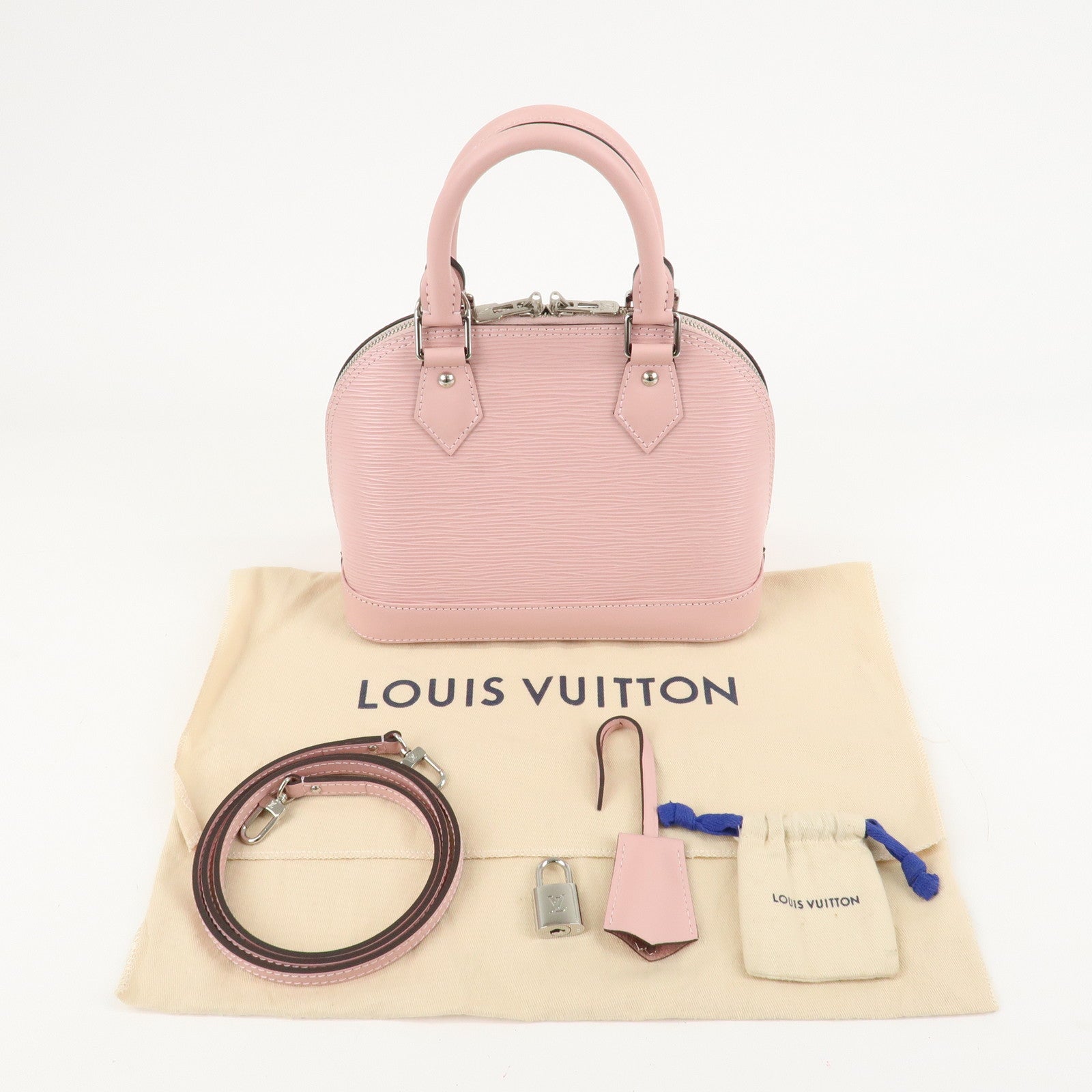 Louis Vuitton Epi Alma BB 2Way Hand Bag Rose Ballerine M41327