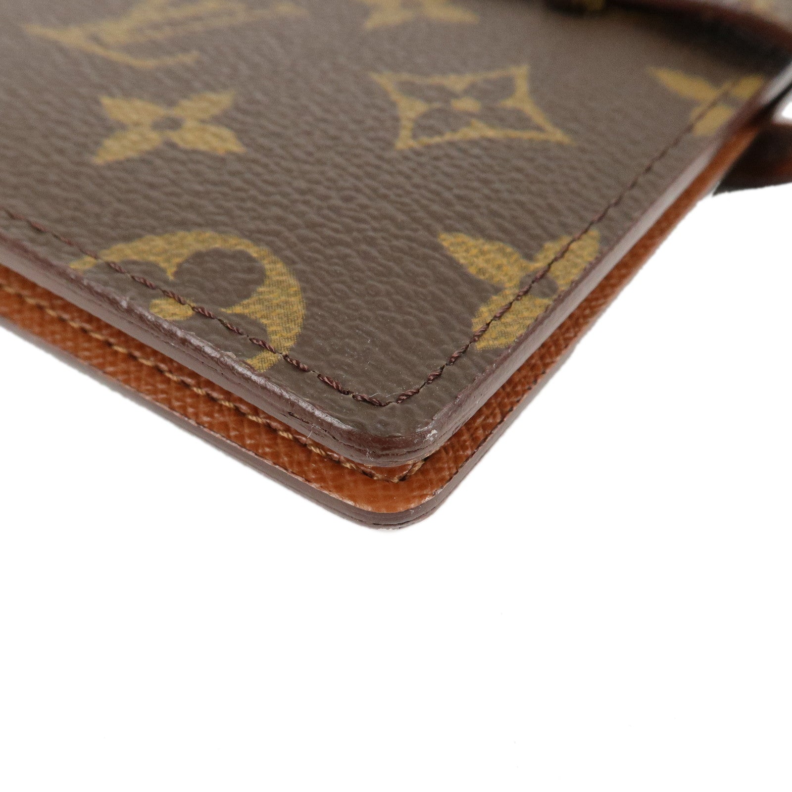 Louis Vuitton Monogram Pochette Photo Picture Holder Brown M58817 Used