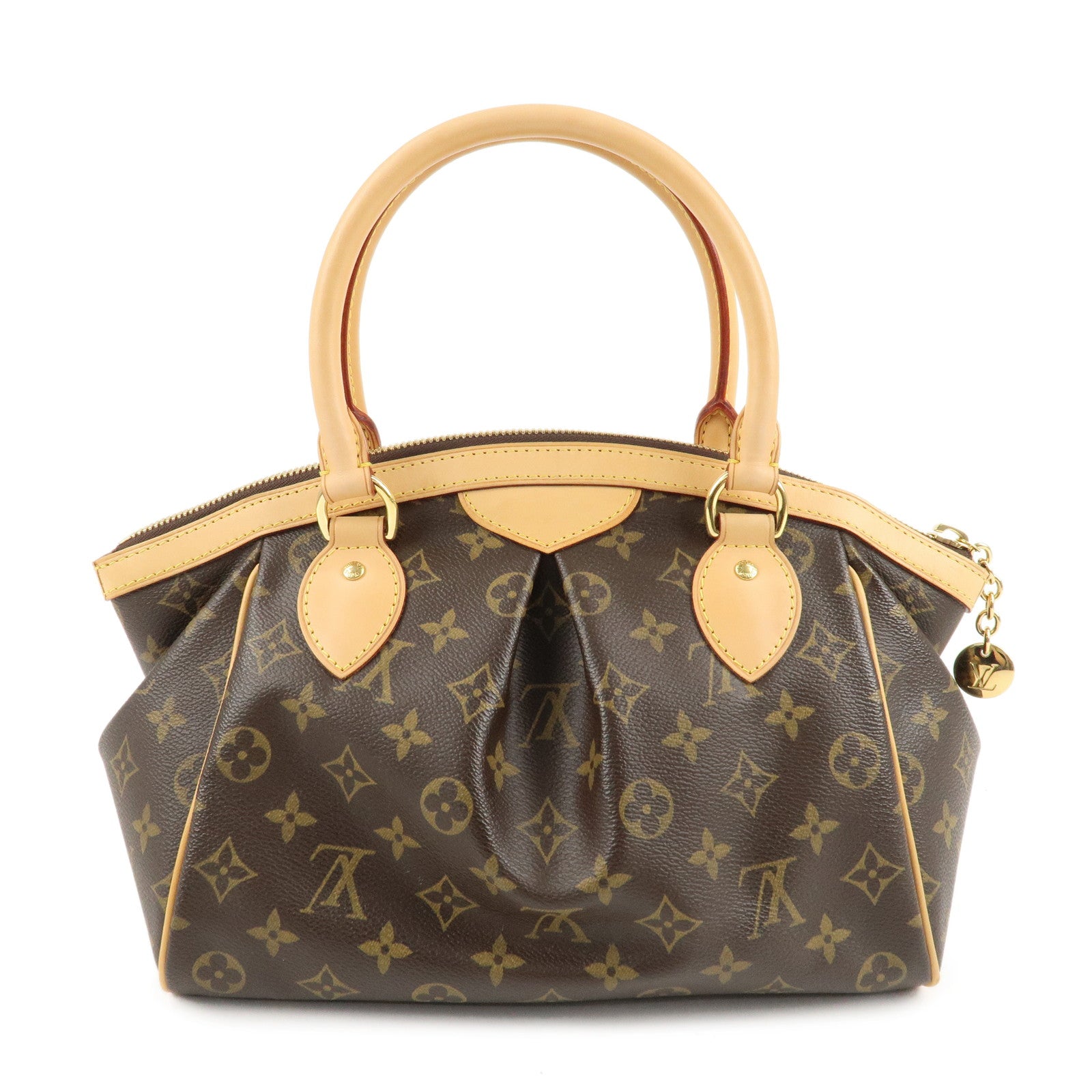 Louis Vuitton Monogram Tivoli PM Hand Bag Brown M40143 Used