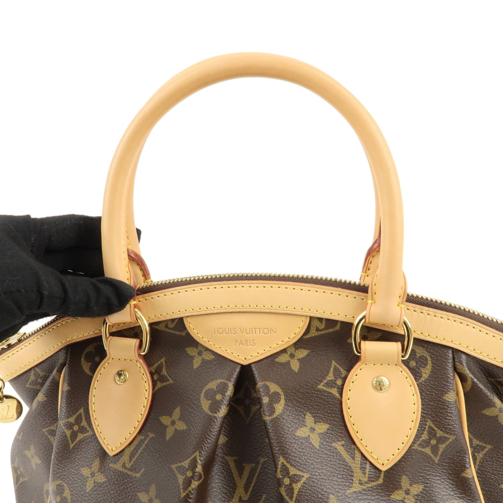 Louis Vuitton Monogram Tivoli PM Hand Bag Brown M40143 Used