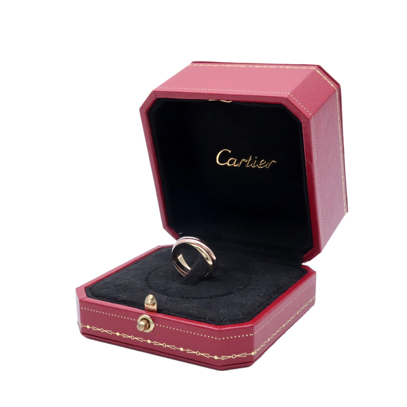 Cartier Trinity Ring SM K18 750YG/WG/PG #48 US4.5 EU48 HK9.5 Used