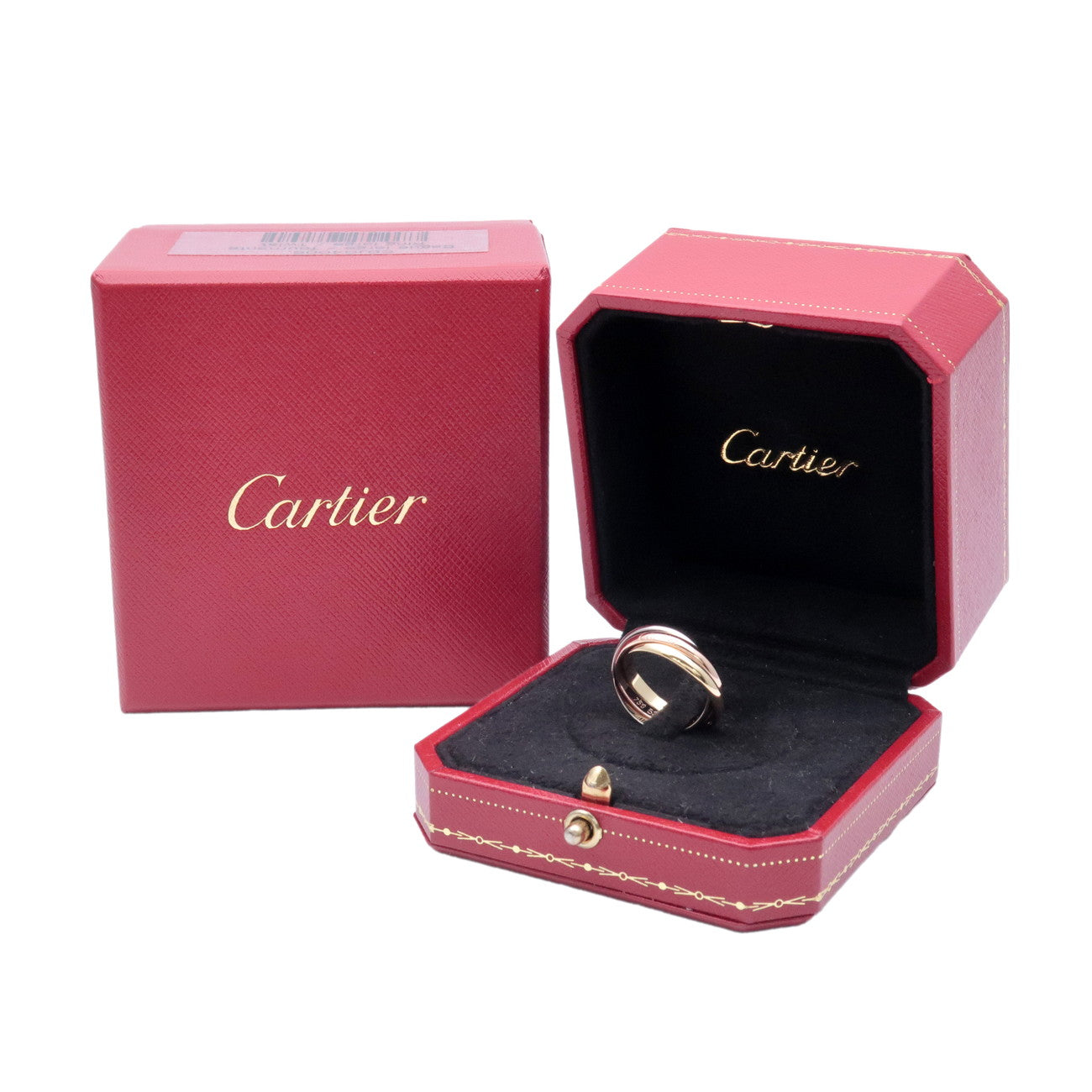 Cartier Trinity Ring SM K18 750YG/WG/PG #53 US6.5 EU53 HK14 Used