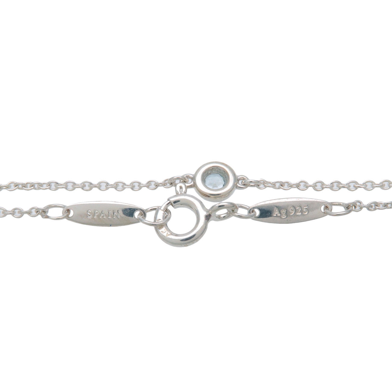 Tiffany&Co. By the Yard 1P Aquamarine Bracelet 0.13ct SV925