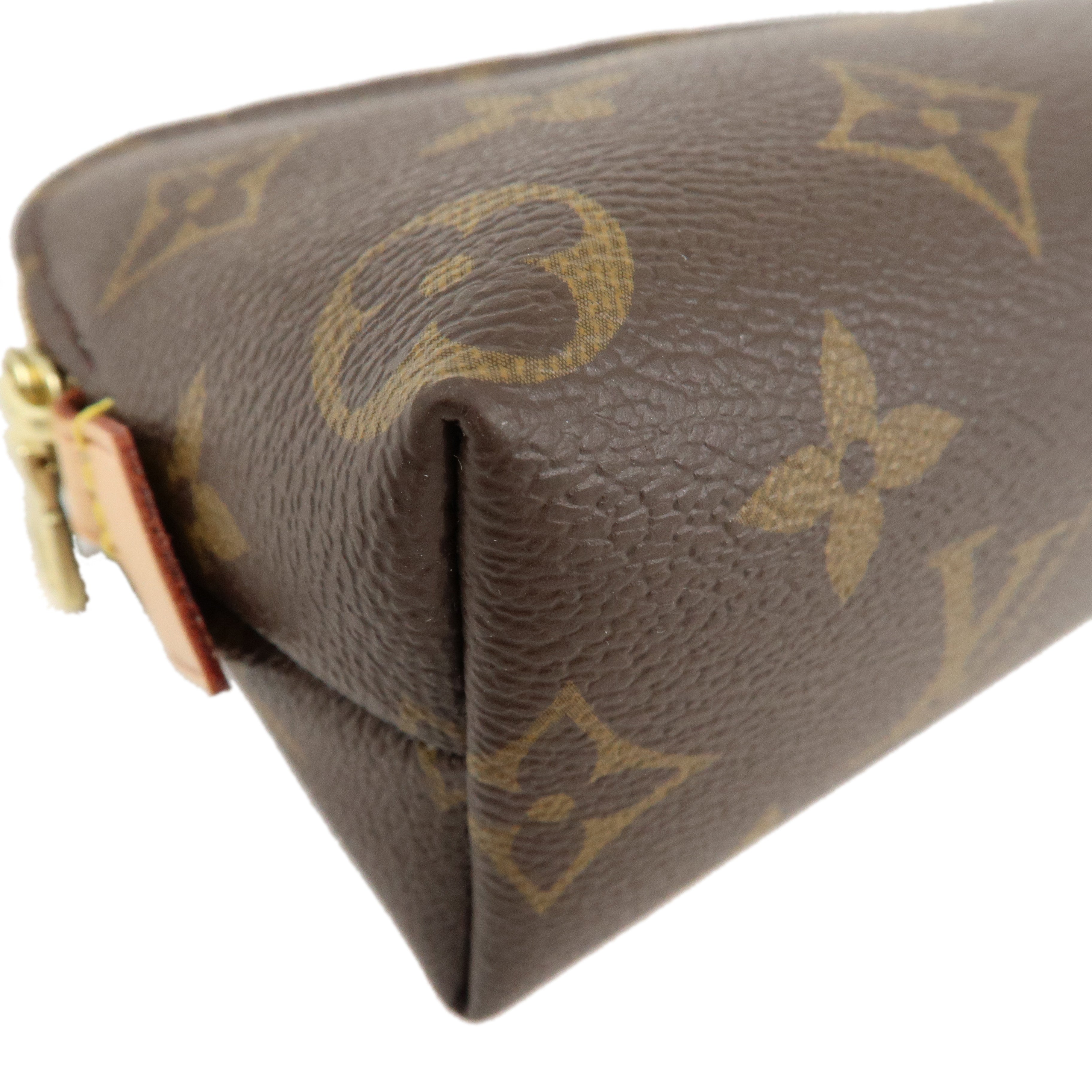 Louis Vuitton Monogram Pochette Cosmetic Pouch Brown M47515 Used