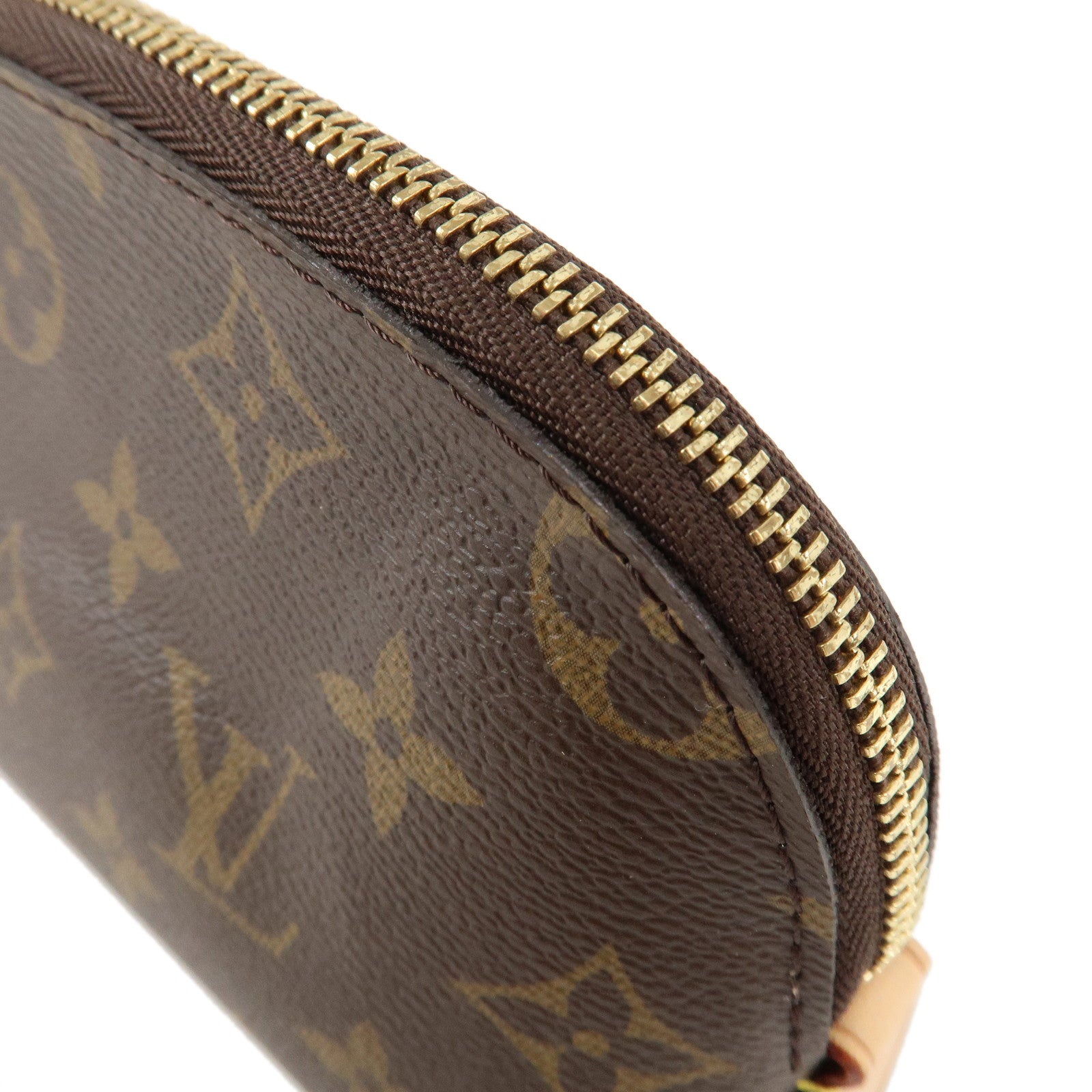 Louis Vuitton Monogram Pochette Cosmetic Pouch Brown M47515 Used