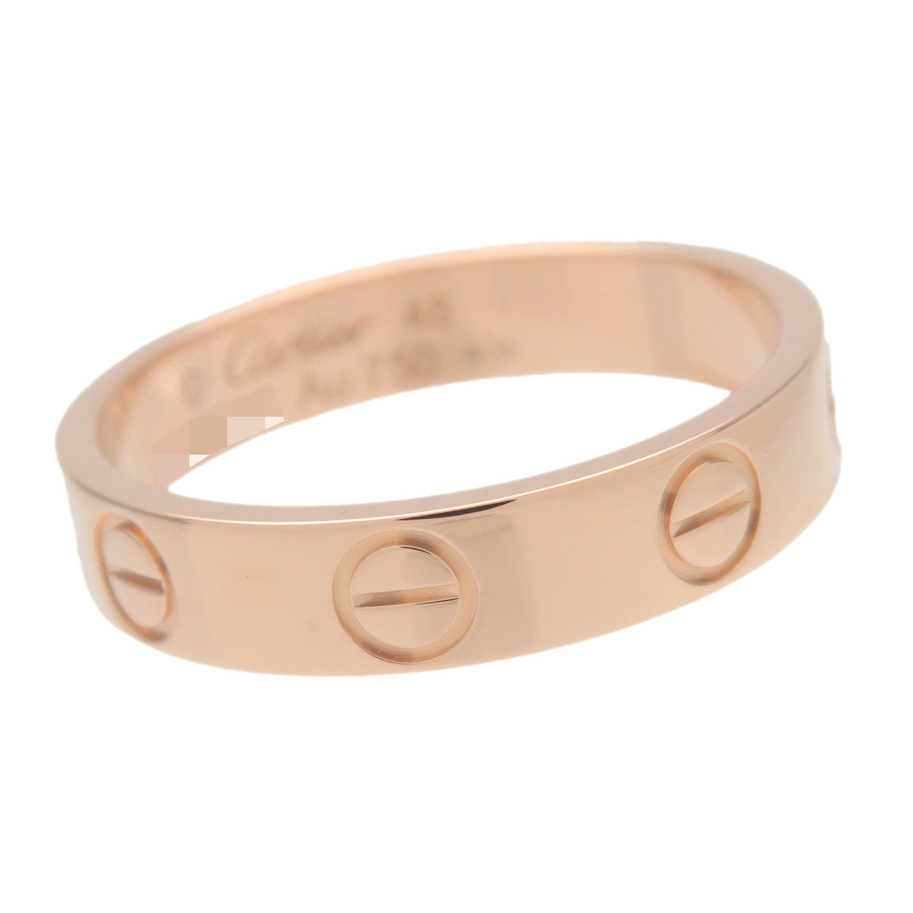 Cartier Mini Love Ring K18 750PG Rose Gold #48 US4.5 EU48 HK9.5