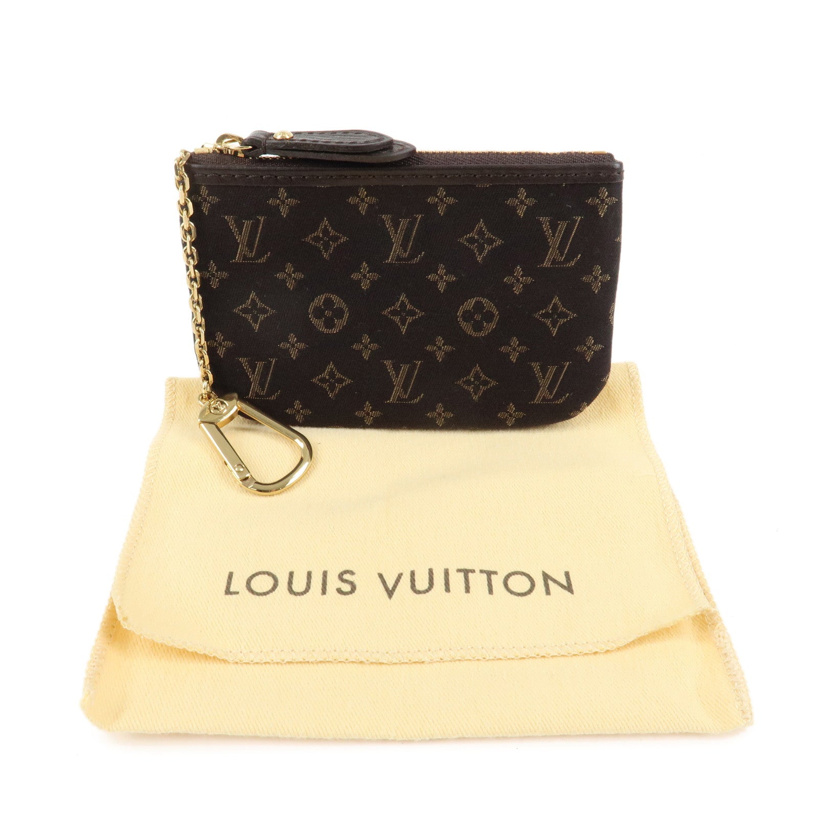 Louis Vuitton Monogram Mini Lin Pochette Cles Coin Case M95230 Used