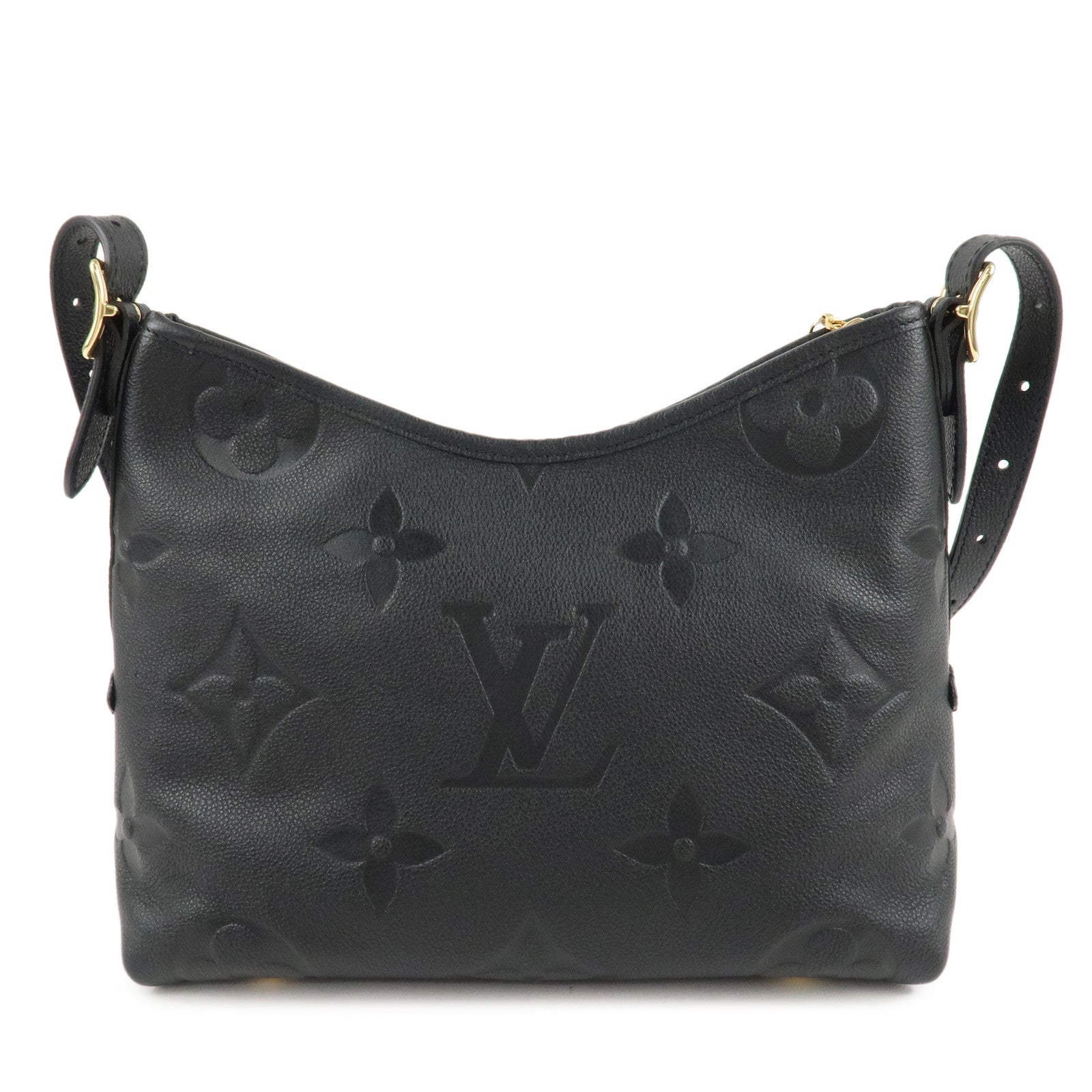 LOUIS VUITTON Monogram Empreinte Carry All Zip NM PM Noir M46288 Used