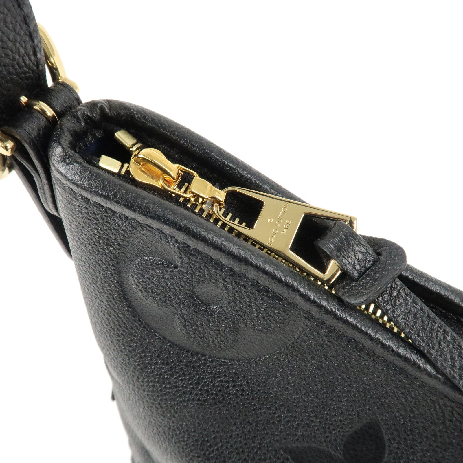 LOUIS VUITTON Monogram Empreinte Carry All Zip NM PM Noir M46288 Used