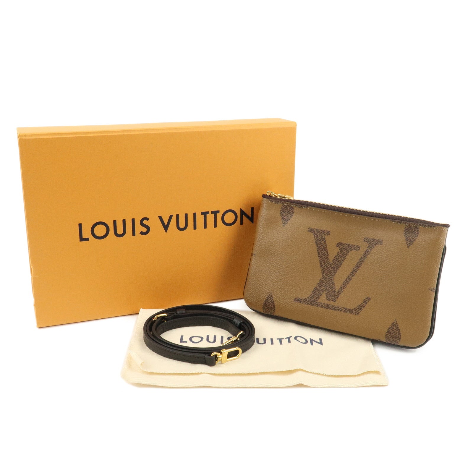 Louis Vuitton Monogram Giant Reverse Pochette Double Zip M69203 Used