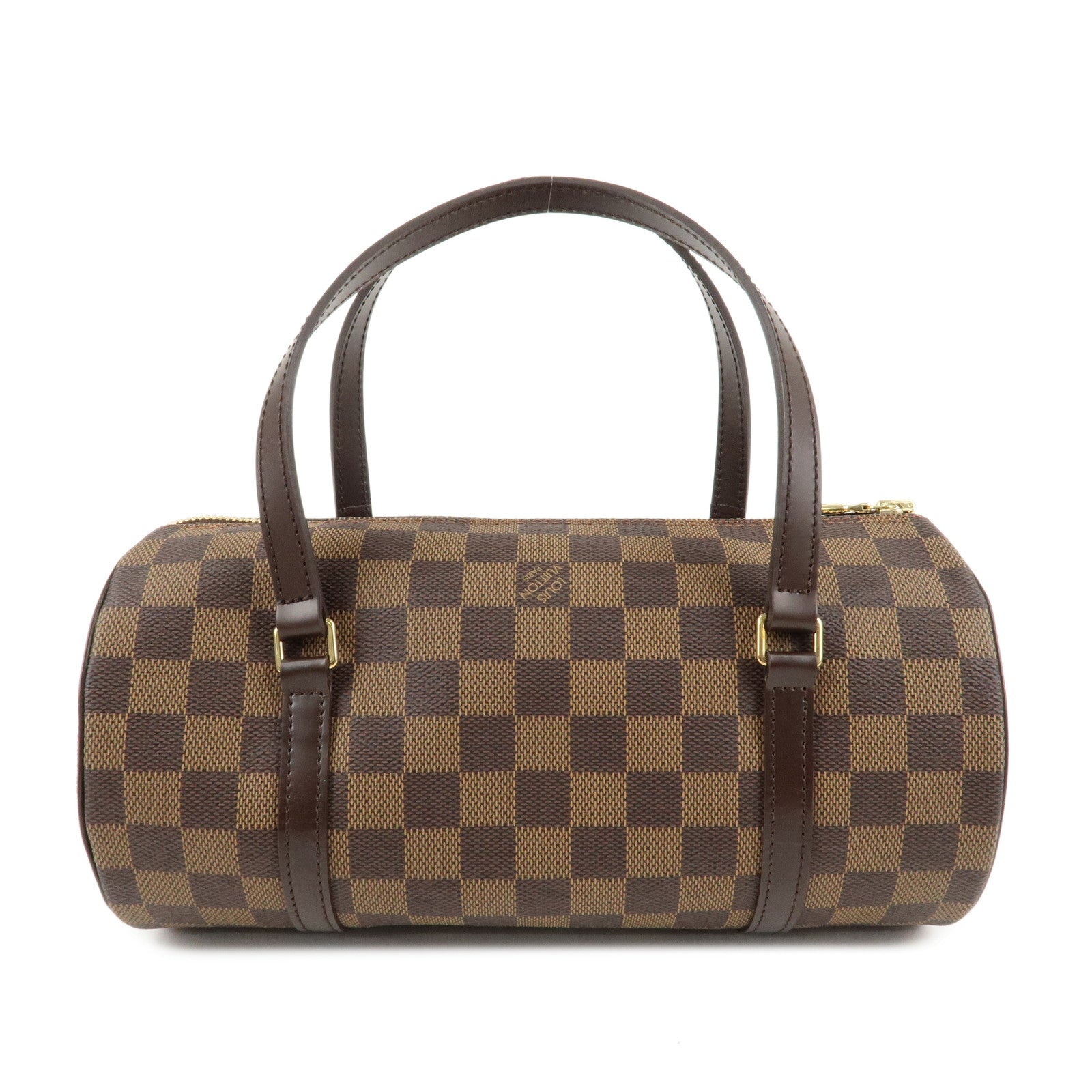 LOUIS VUITTON Damier Ebene Papillon 26 Hand Bag Brown N51304