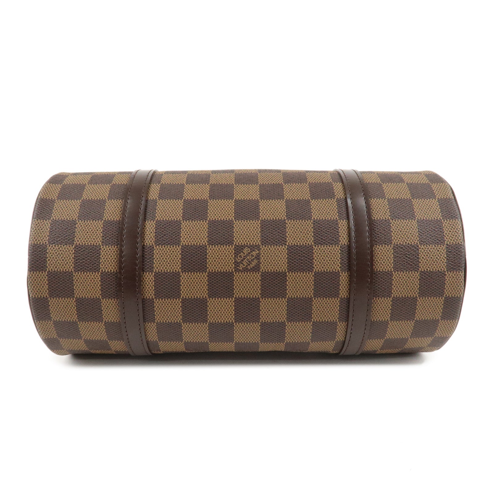 LOUIS VUITTON Damier Ebene Papillon 26 Hand Bag Brown N51304