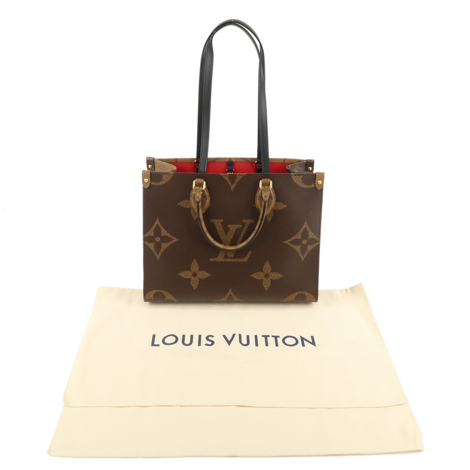 LOUIS VUITTON Monogram Giant Reverse On the Go MM Tote Bag M45321 Used