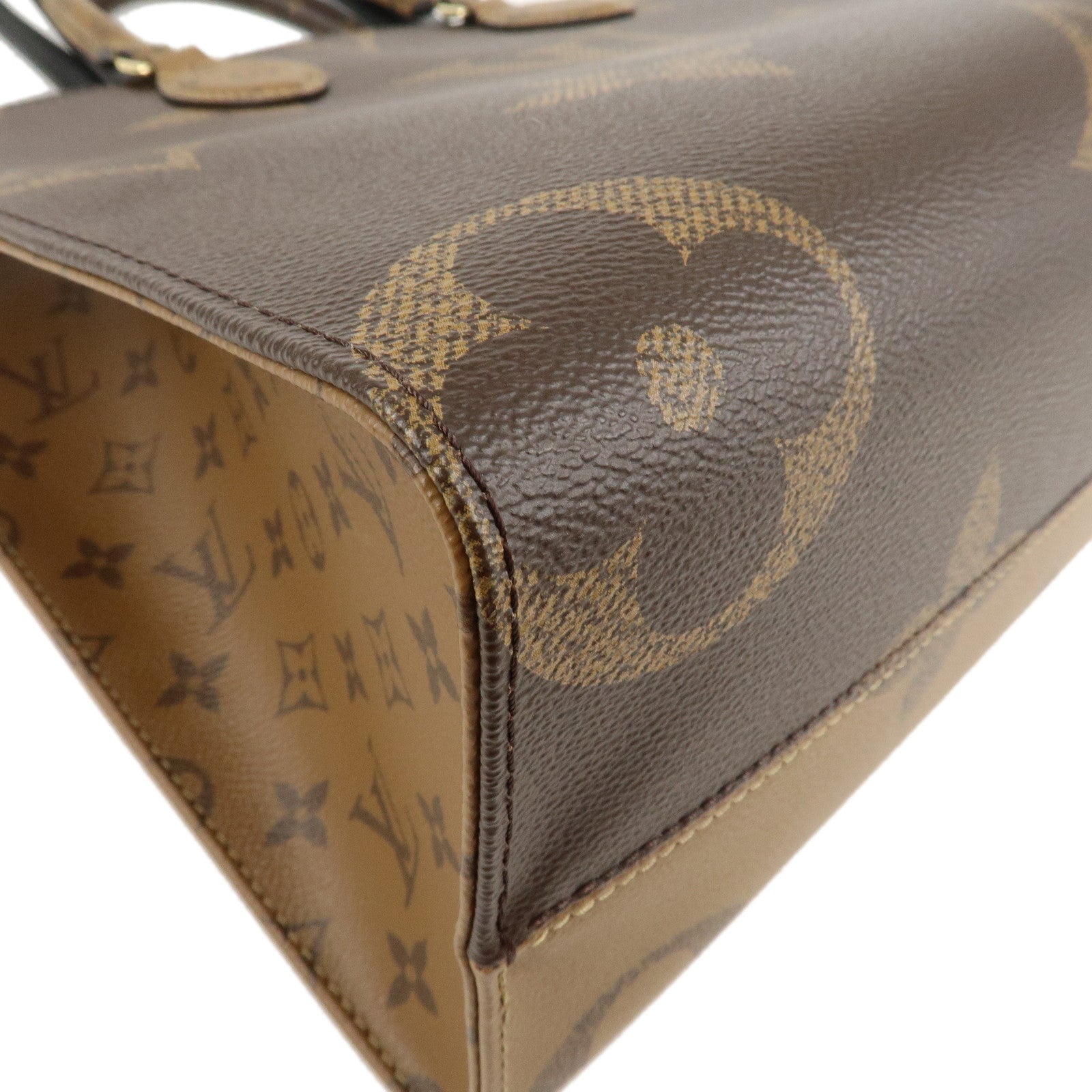 LOUIS VUITTON Monogram Giant Reverse On the Go MM Tote Bag M45321 Used