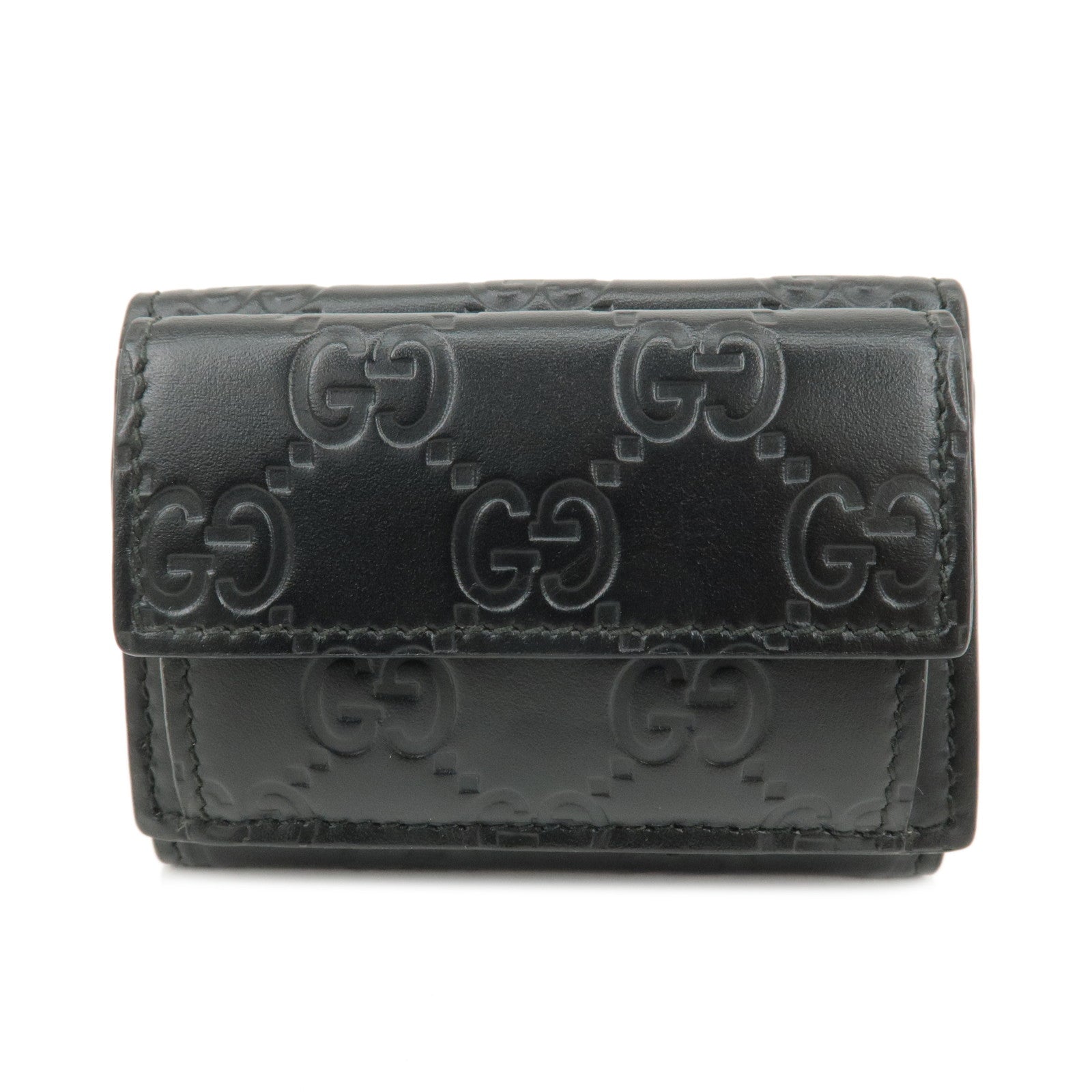 GUCCI-Guccisima-Leather-Compact-Wallet-Black-547070-Black