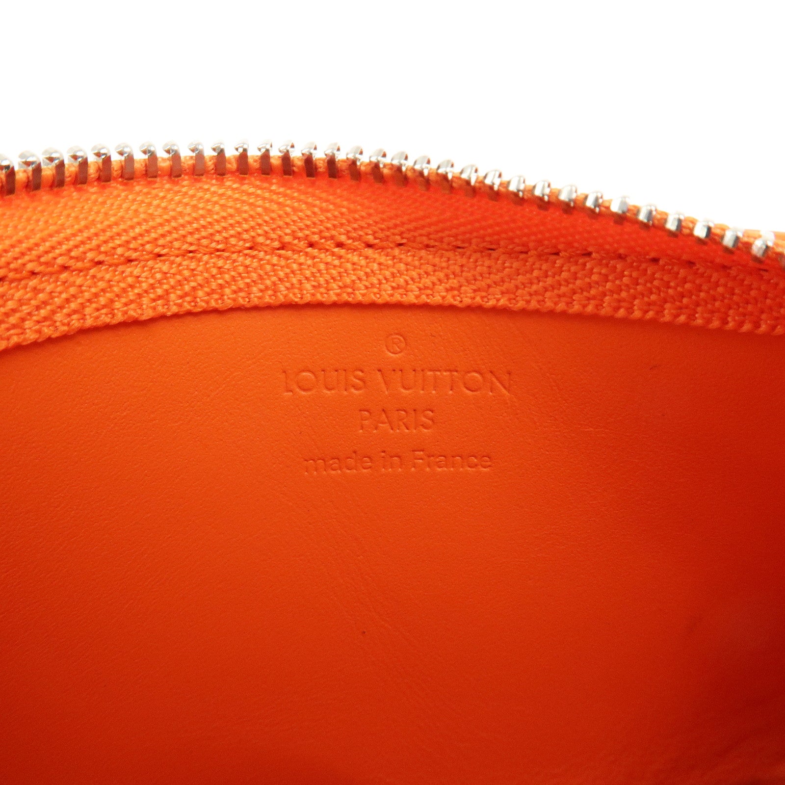 Louis Vuitton Aerogram Pochette Cles Coin Case Orange M81032 Used