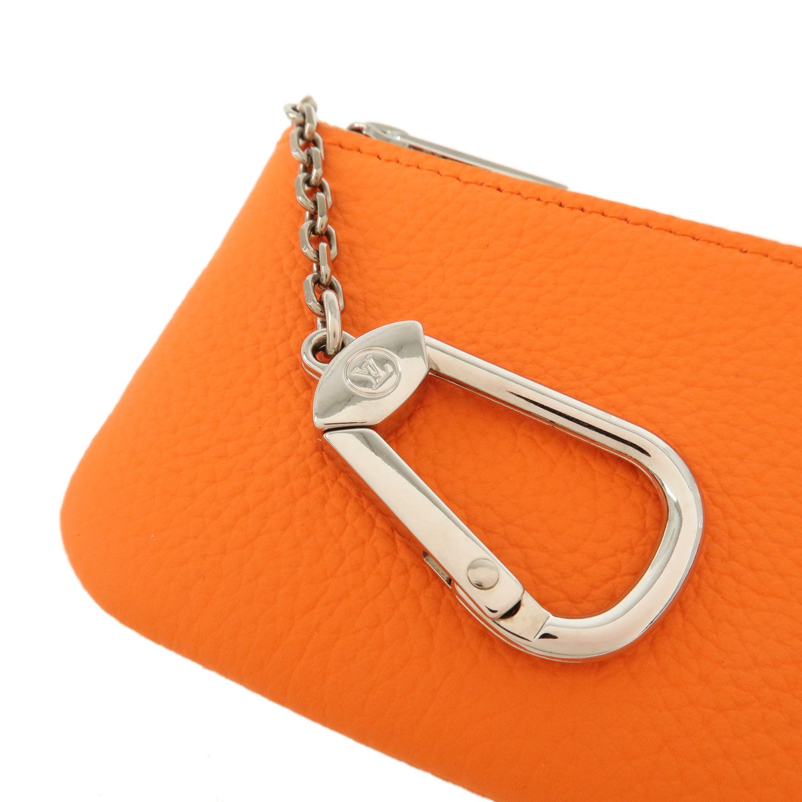 Louis Vuitton Aerogram Pochette Cles Coin Case Orange M81032 Used