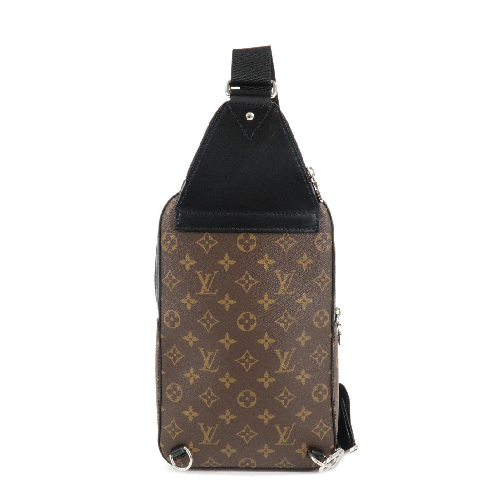 Louis Vuitton Monogram Macassar Avenue Sling Shoulder Bag M46327 Used