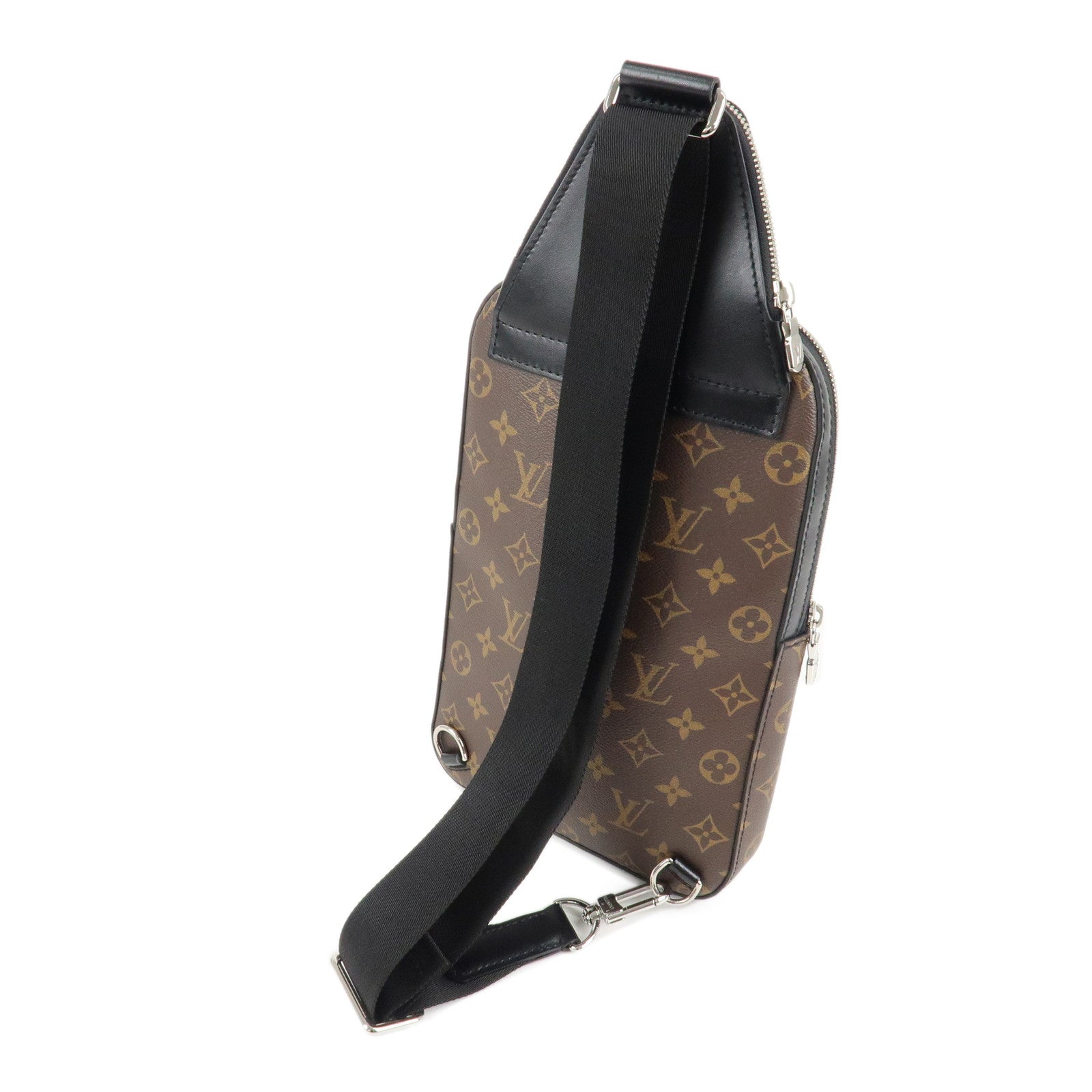 Louis Vuitton Monogram Macassar Avenue Sling Shoulder Bag M46327 Used