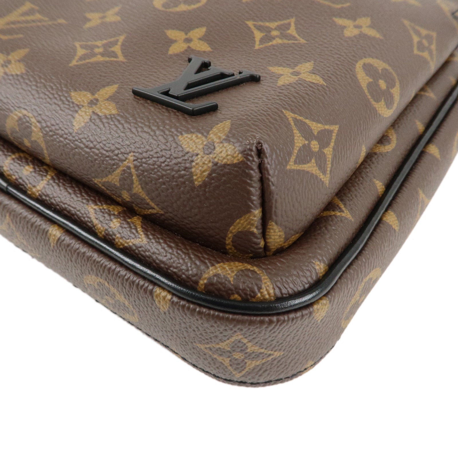 Louis Vuitton Monogram Macassar Avenue Sling Shoulder Bag M46327 Used