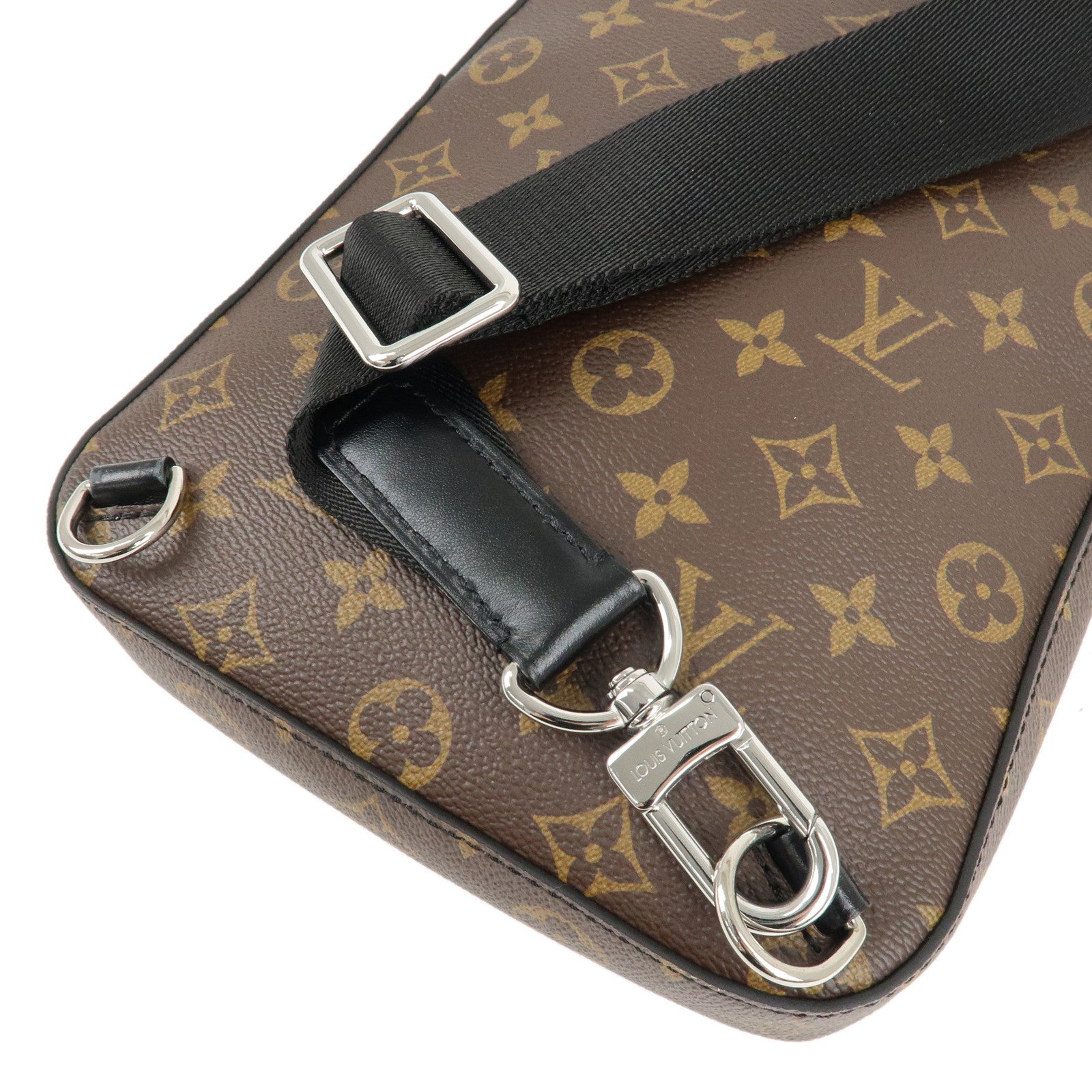 Louis Vuitton Monogram Macassar Avenue Sling Shoulder Bag M46327 Used