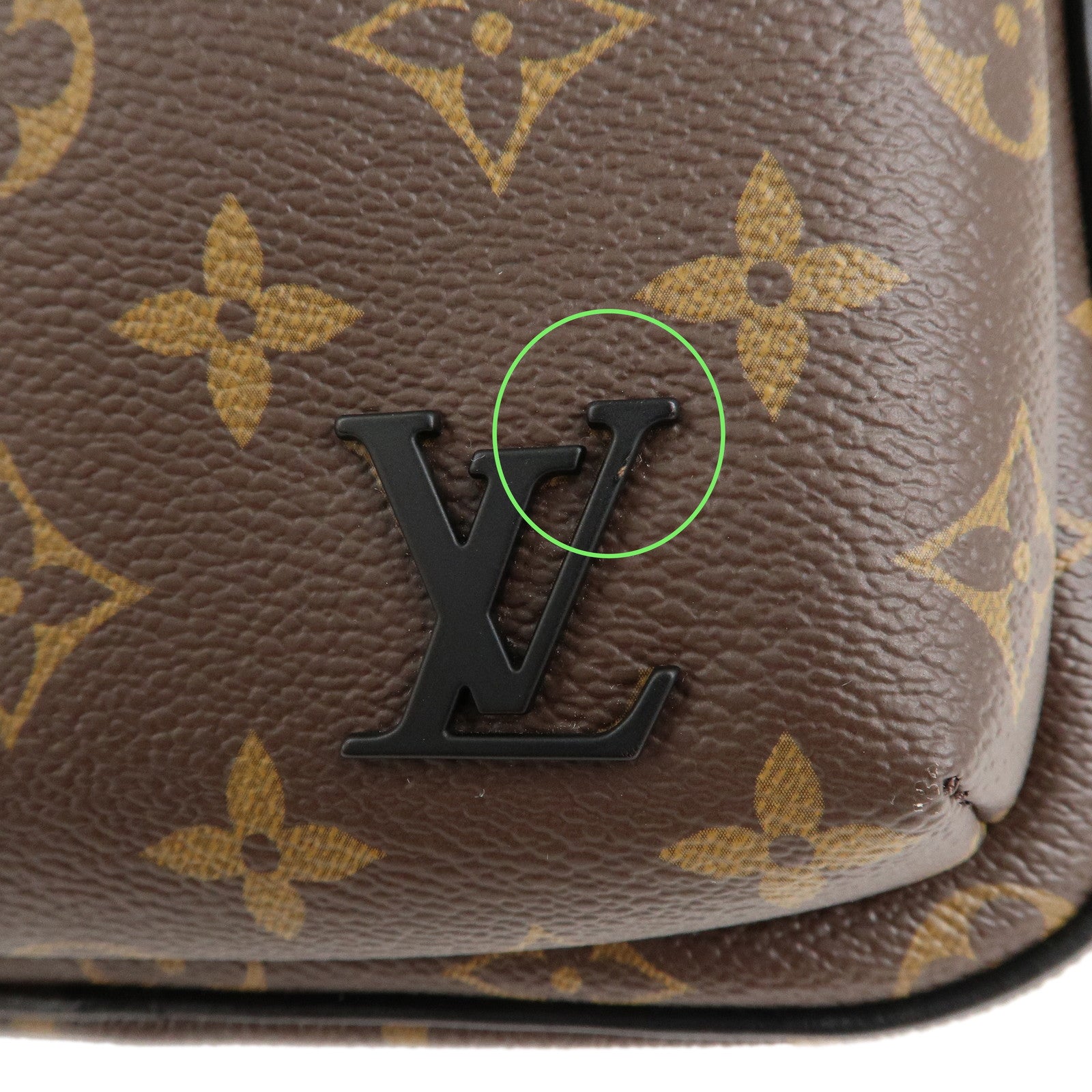 Louis Vuitton Monogram Macassar Avenue Sling Shoulder Bag M46327 Used