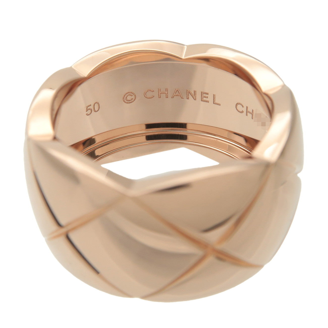 CHANEL COCO Crush Ring Large #50 K18PG 750PG Rose Gold J10818