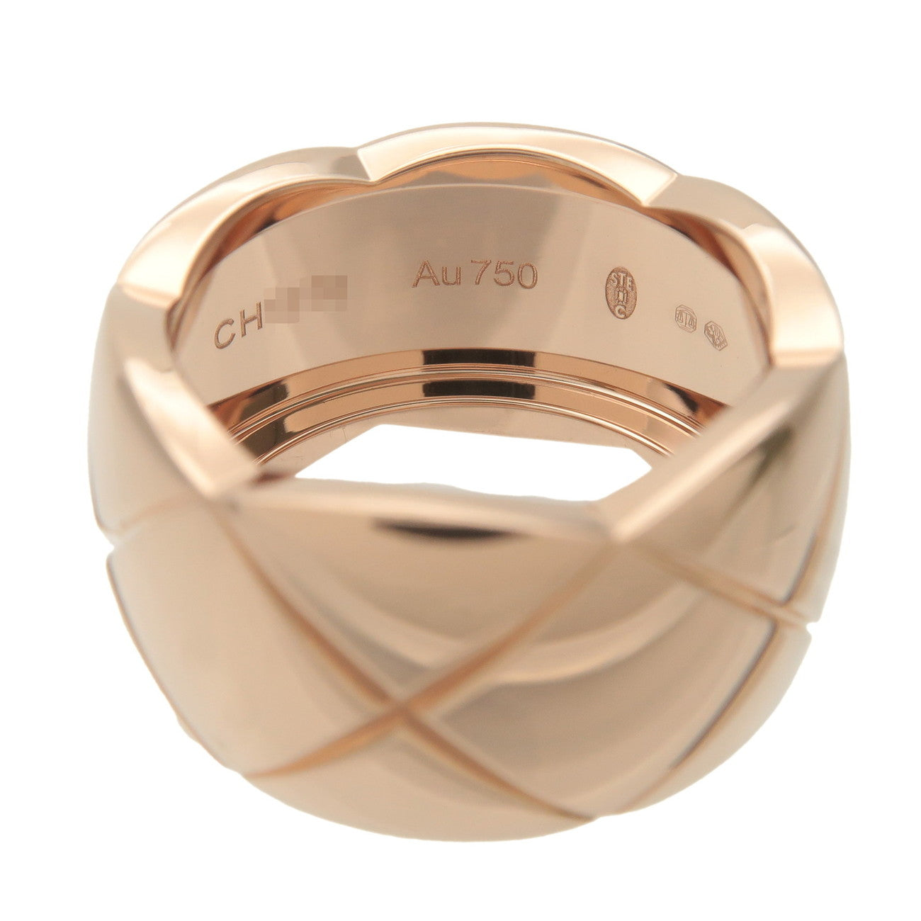 CHANEL COCO Crush Ring Large #50 K18PG 750PG Rose Gold J10818