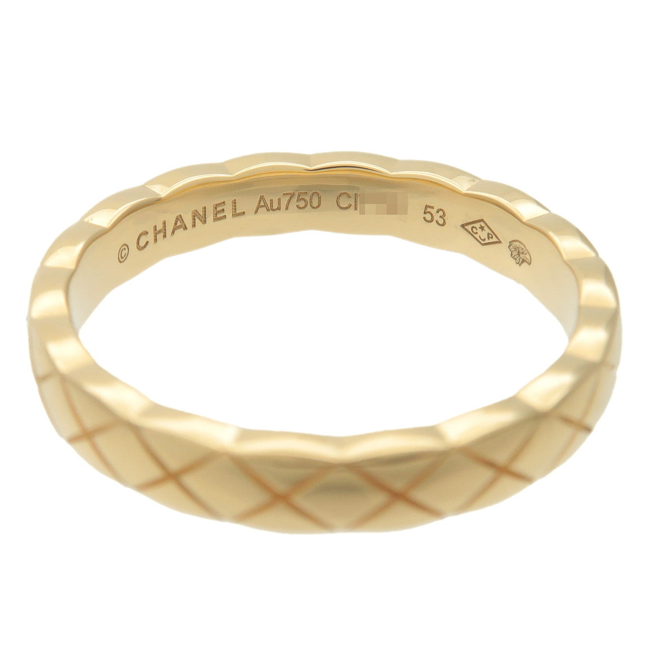 CHANEL COCO Crush Ring Mini K18YG 750YG Yellow Gold #51 J11794