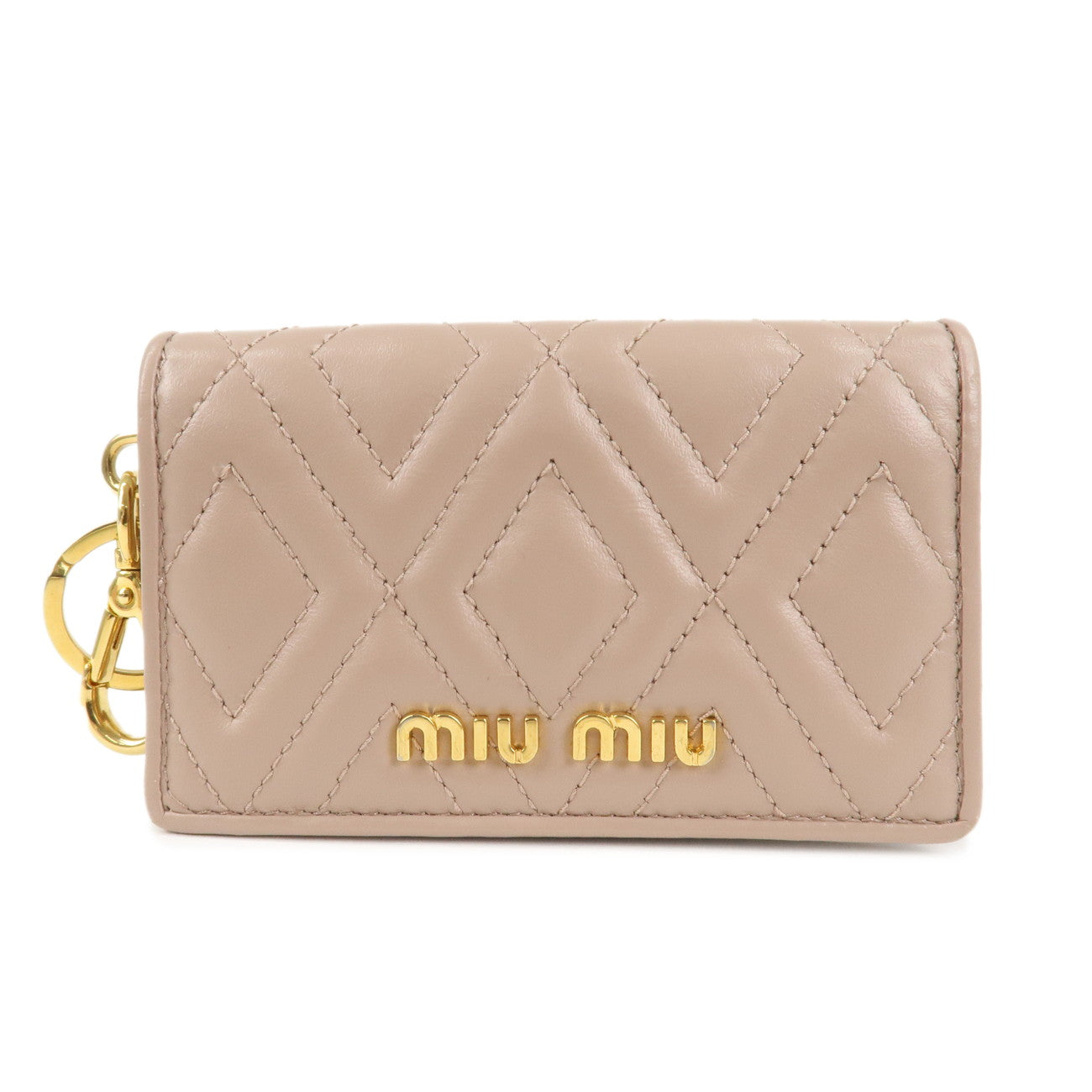 MIU-MIU-Leather-Card-Case-Card-Holder-Beige-5MC407