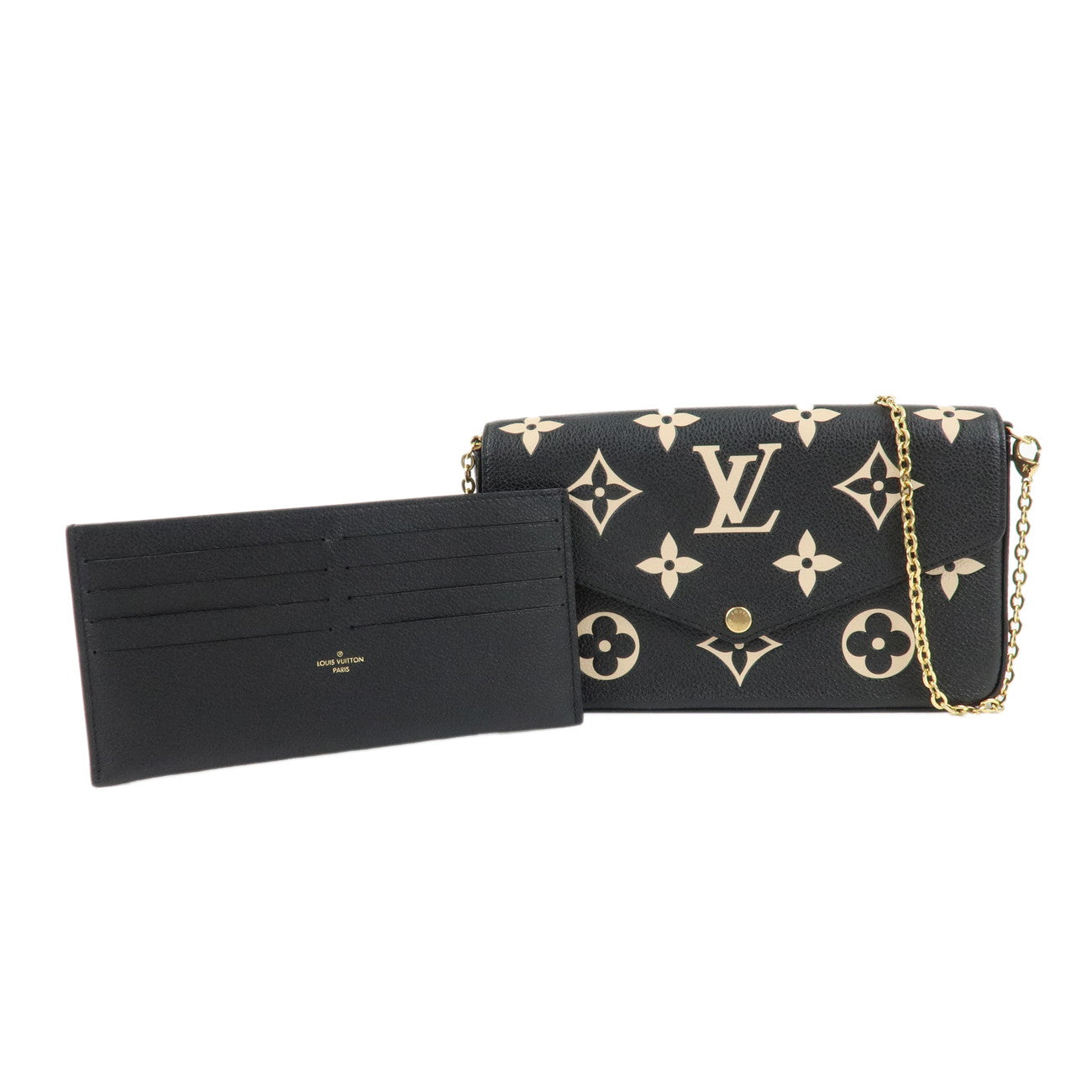 Louis Vuitton Monogram Empreinte Pochette Felicie Noir M80482 Used