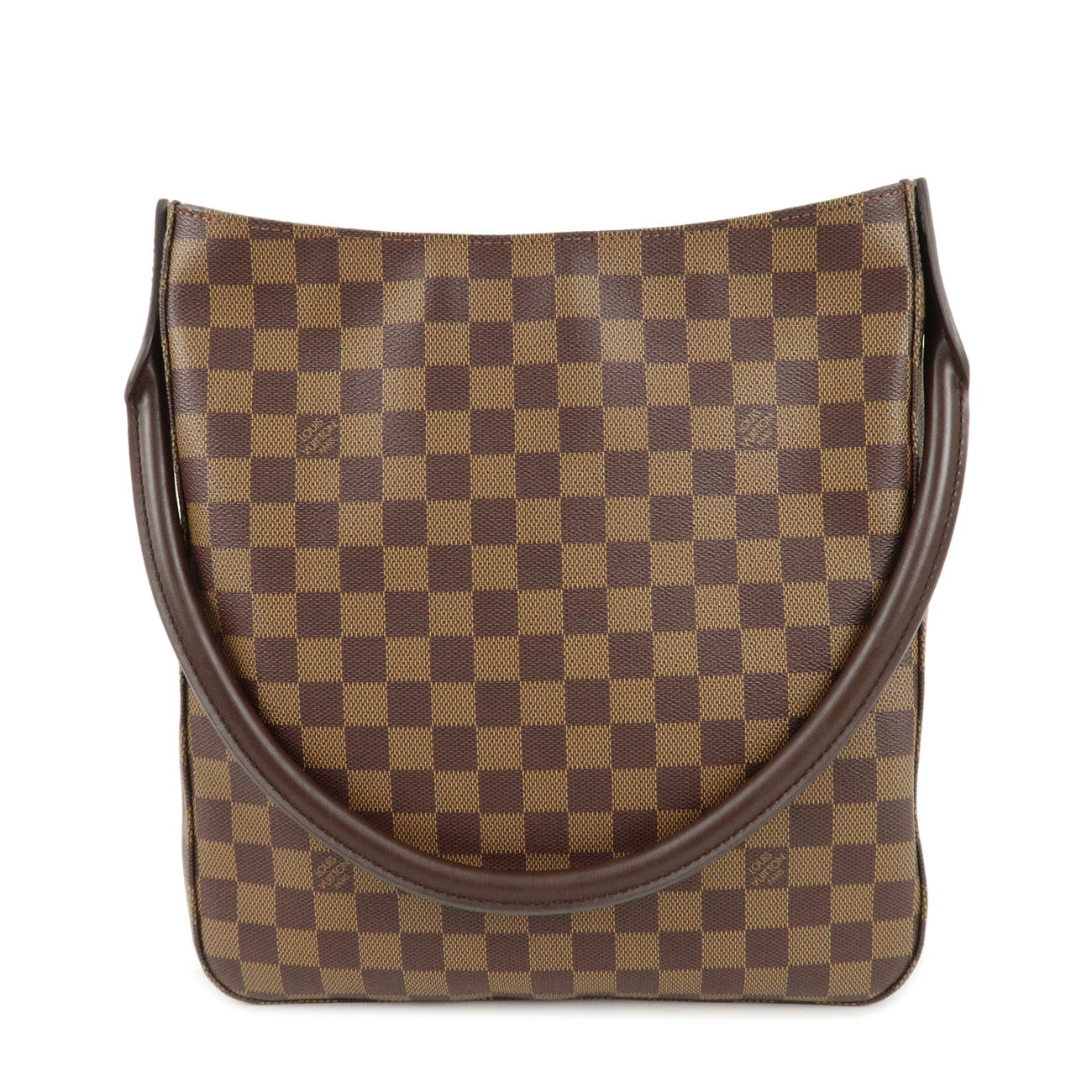 Louis-Vuitton-Damier-Looping-GM-Shoulder-Bag-Brown-N51144