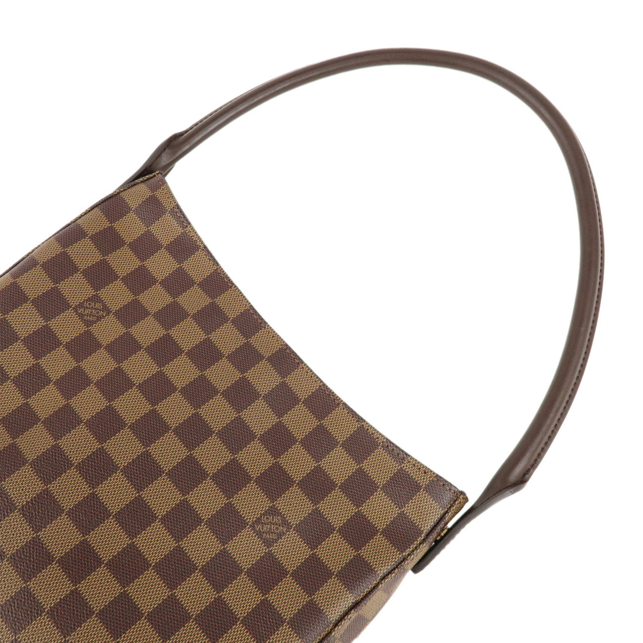 Louis Vuitton Damier Looping GM Shoulder Bag Brown N51144