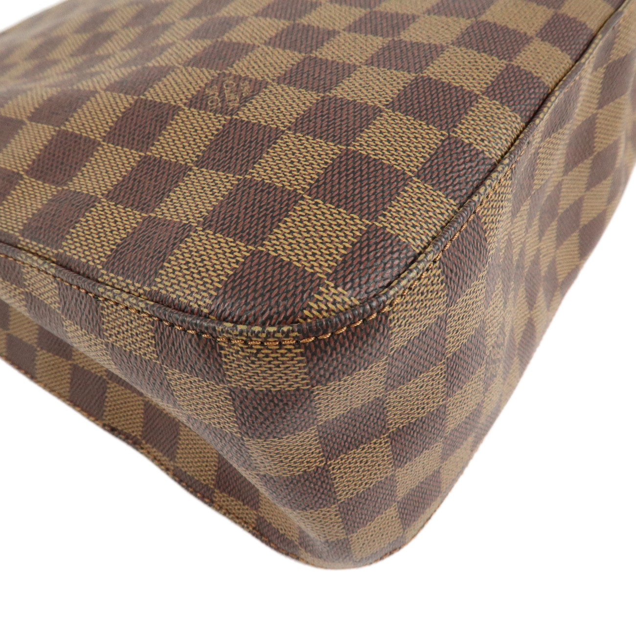 Louis Vuitton Damier Looping GM Shoulder Bag Brown N51144