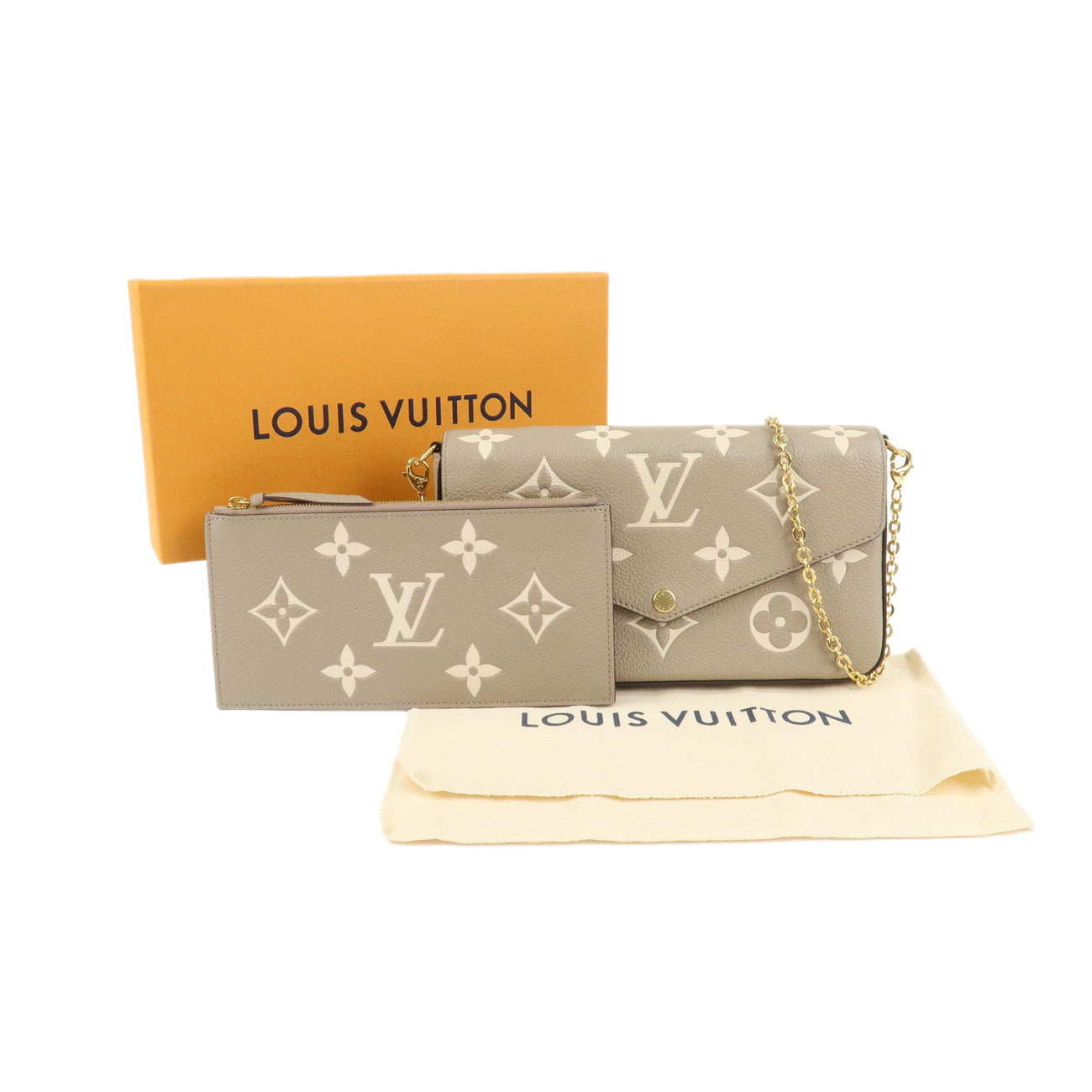 Louis Vuitton Monogram Bicolor Empreinte Pochette Felicie M69977 Used