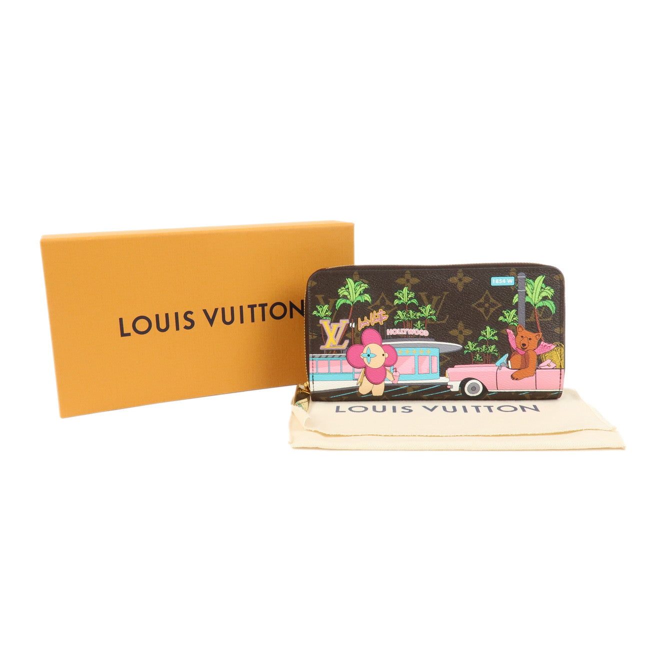 Louis Vuitton Monogram Wallet Vivienne Holiday Collection M80857 Used