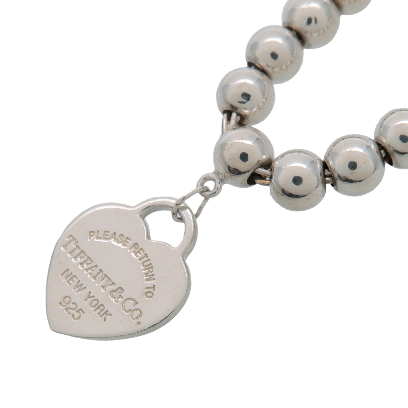 Tiffany&Co. Return to Tiffany Mini Heart Tag Beads Bracelet SV925