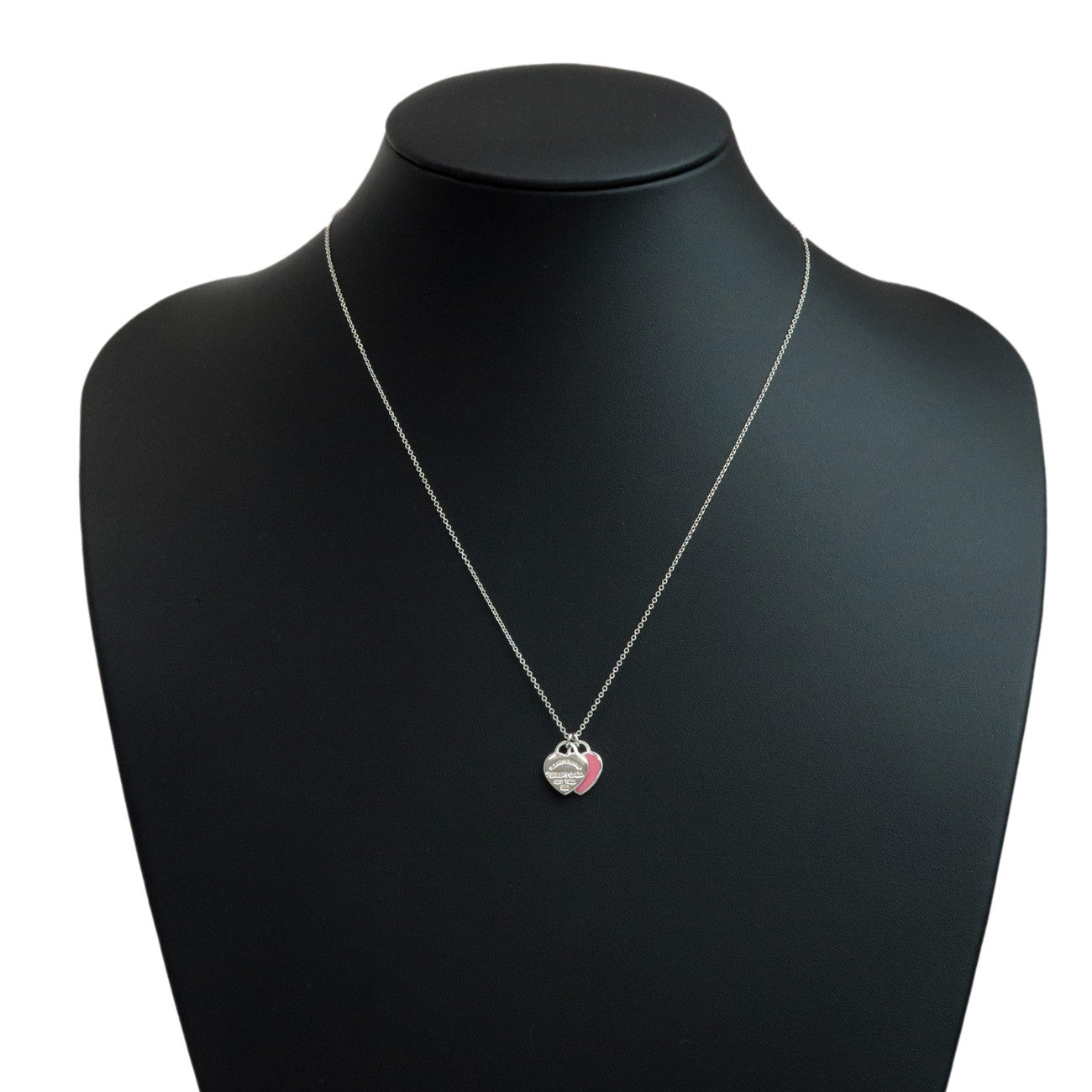 Tiffany&Co. Return to Tiffany Mini Double Heart Necklace SV925