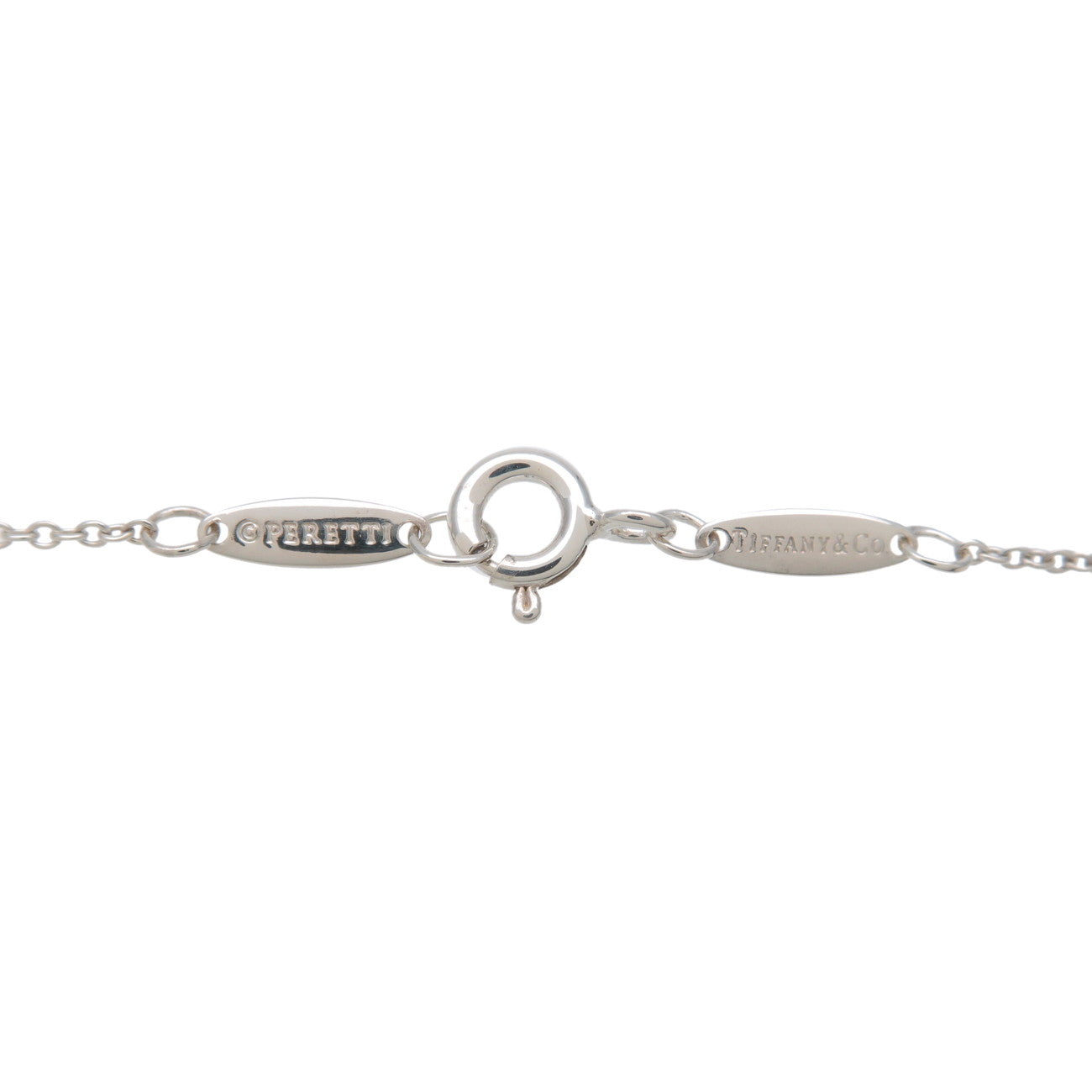 Tiffany&Co. Mini Bean Charm Necklace SV925 Silver