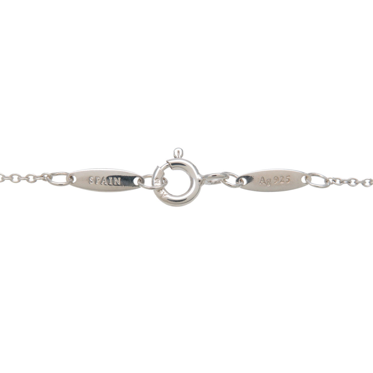 Tiffany&Co. Mini Bean Charm Necklace SV925 Silver