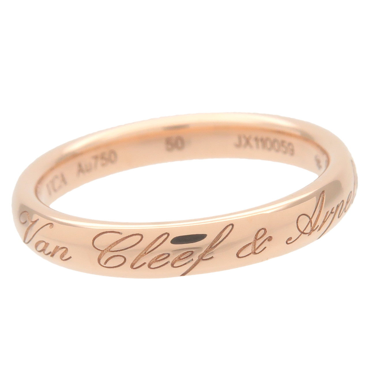 Van Cleef 
Arpels Tandormon Signature Ring K18 Rose Gold #50