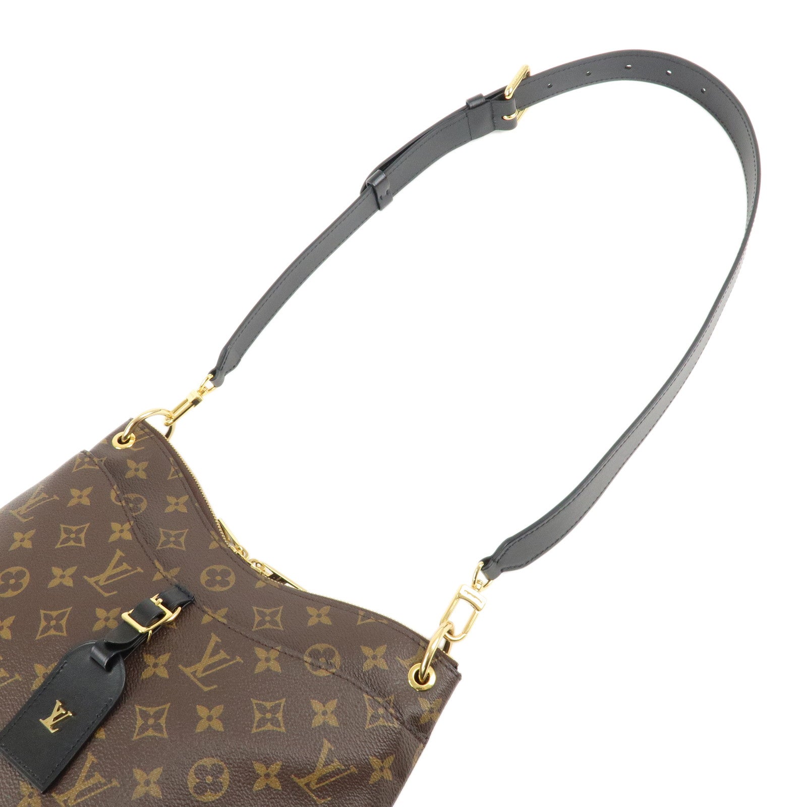 Louis Vuitton Monogram Odeon NM MM Shoulder Bag Noir M45352