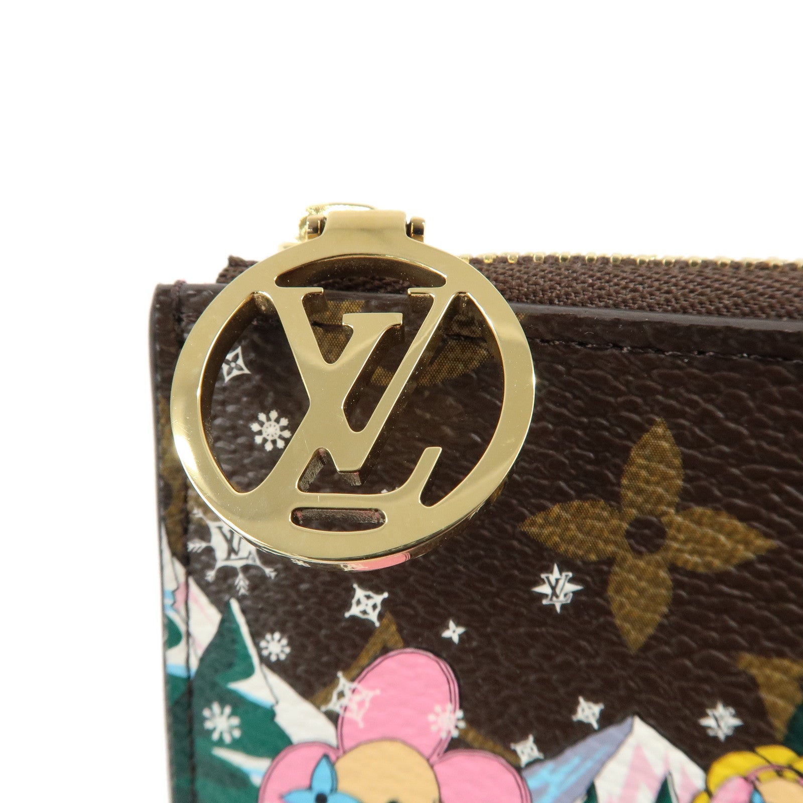 Louis Vuitton Monogram Porte Cartes Romy Coin Case Vivienne M82852 Used